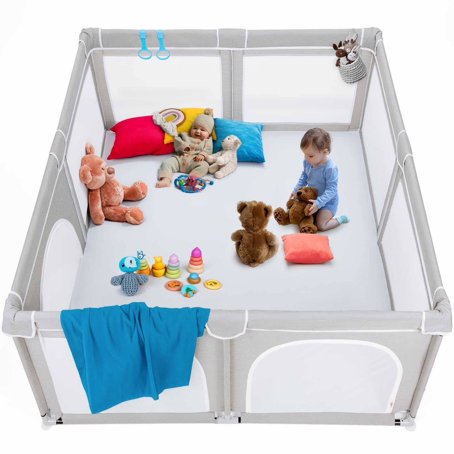 TODALE Baby Playpen, Special Extra Large Playpen for Babies and Toddlers, Innova...