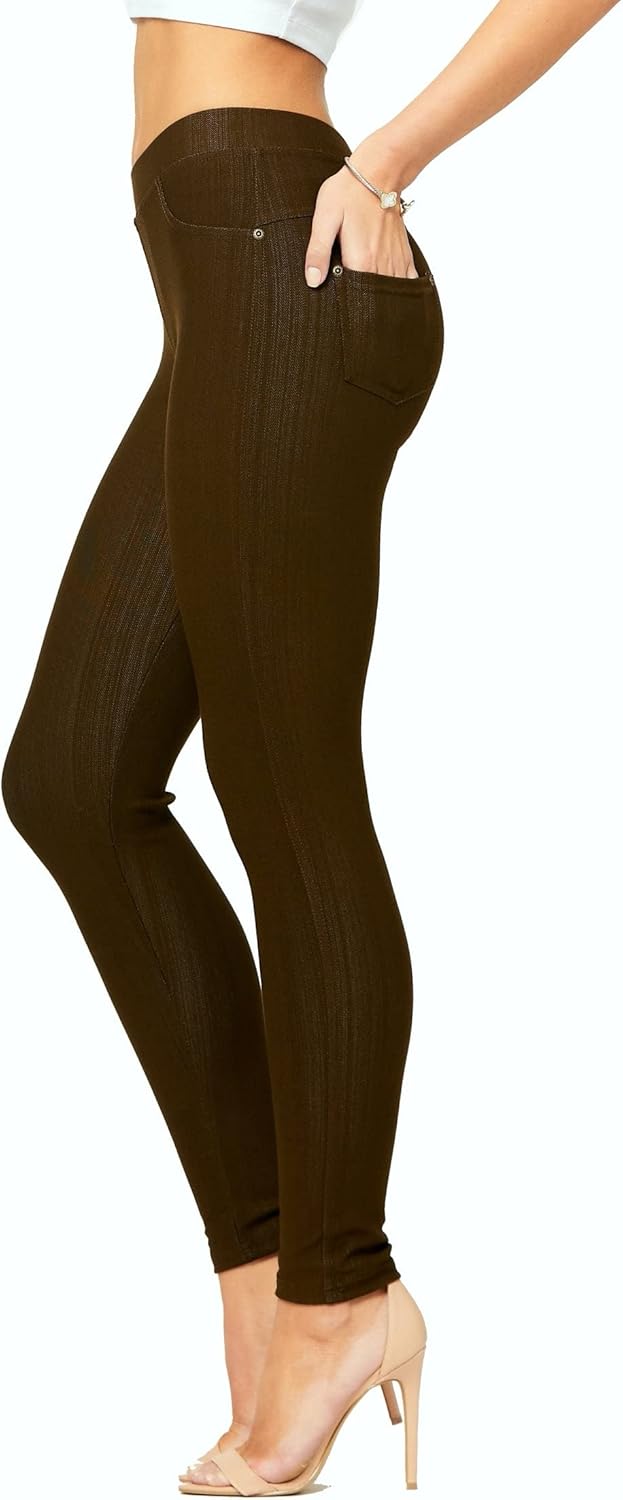 Conceited Jeggings for Women with Pockets - High Waist - Tummy Control Shaping -...