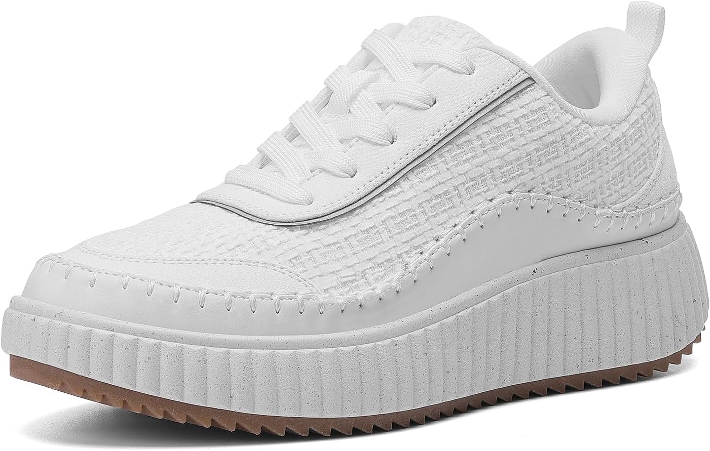 DREAM PAIRS Women Chunky City Tweed, Comfortable Casual Platform Fashion Sneaker...