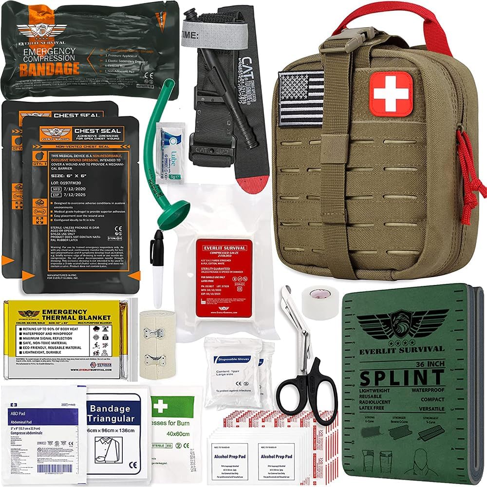 EVERLIT Advanced Emergency Trauma Kit, Special Tra...
