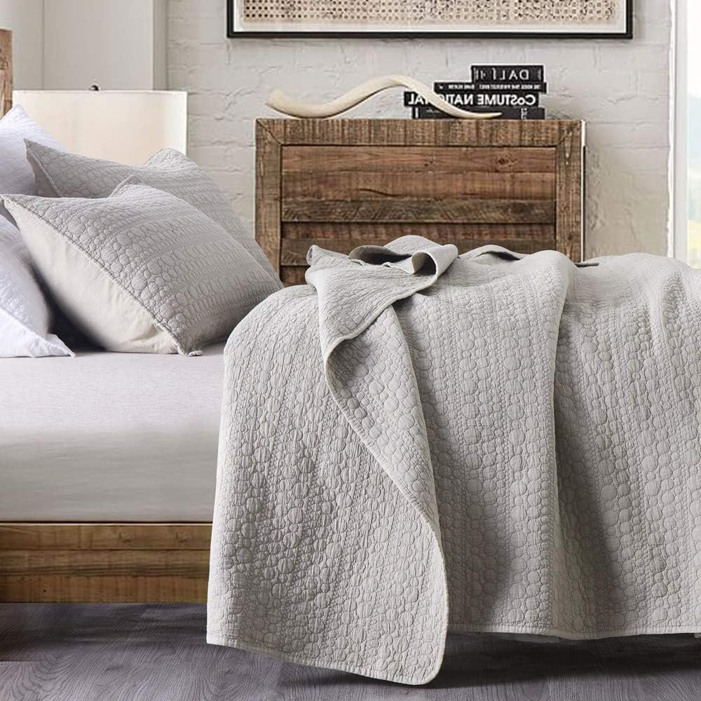 HORIMOTE HOME Quilt Set, Special King Size Quilt with Classic Geometric Spots St...