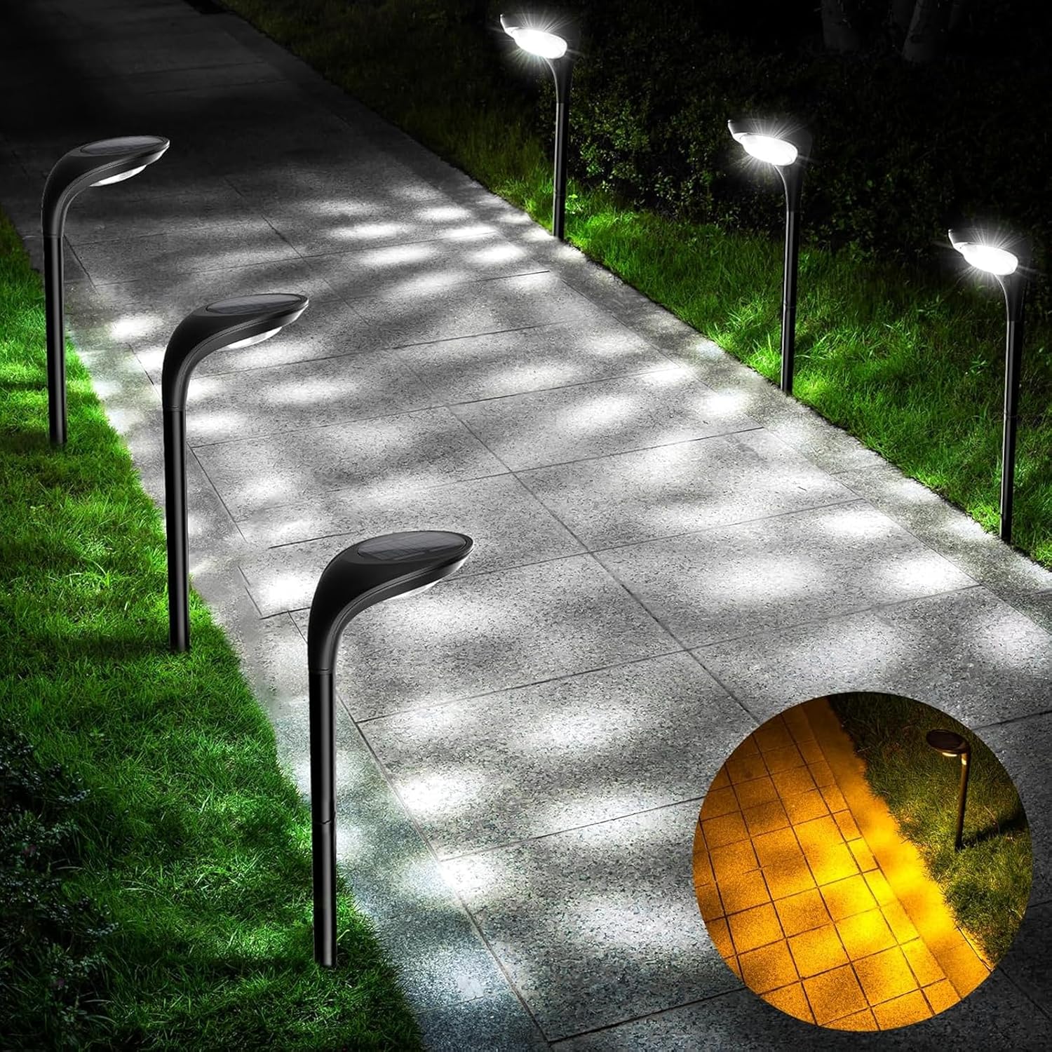Quality JSOT 6 Pack Solar Lights, Special Outdoor Solar Lighting for Garden Hall...