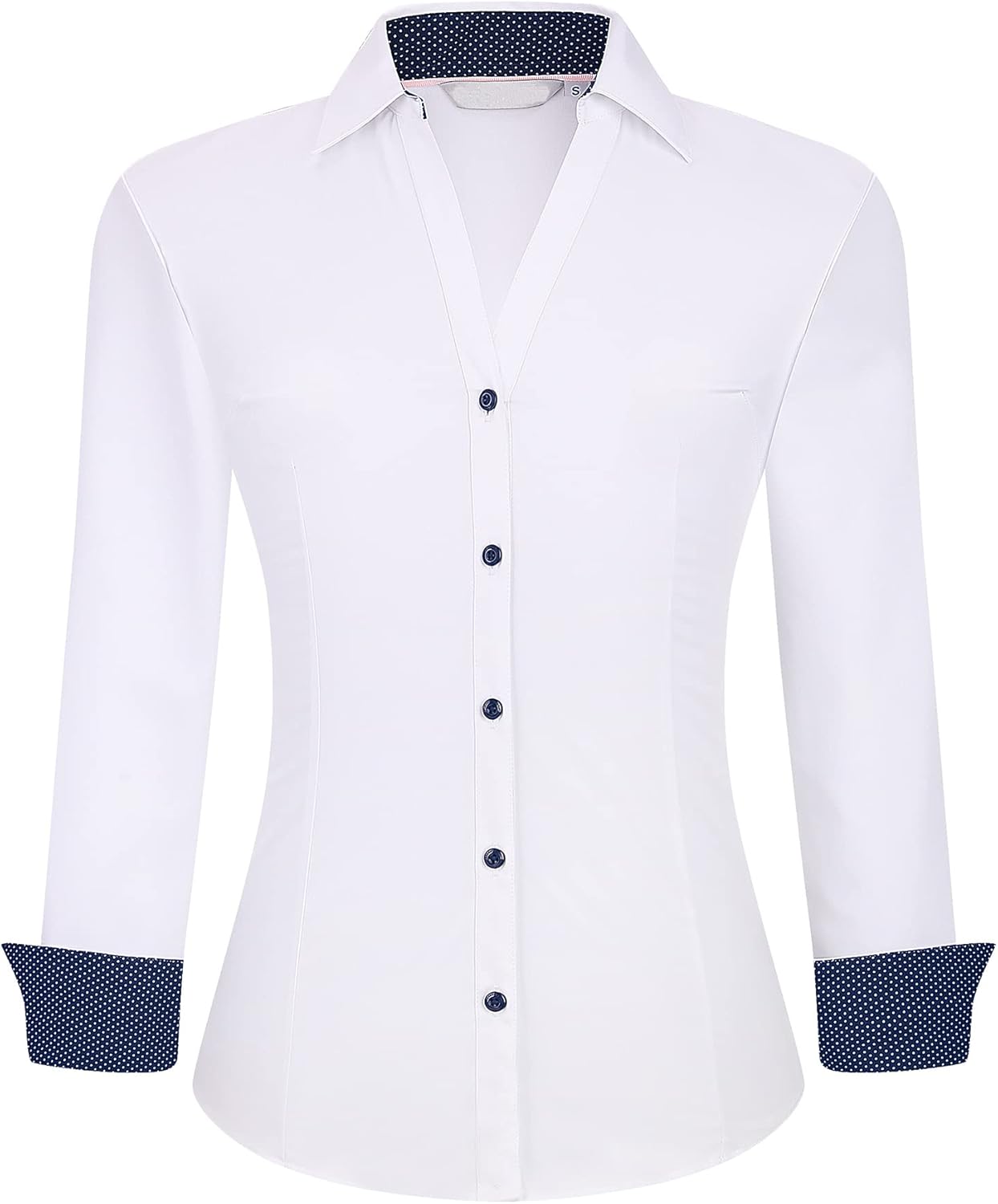 WARHORSEE Womens Button Down Shirt, Special Long Sleeve Work Dress Shirts, Innov...
