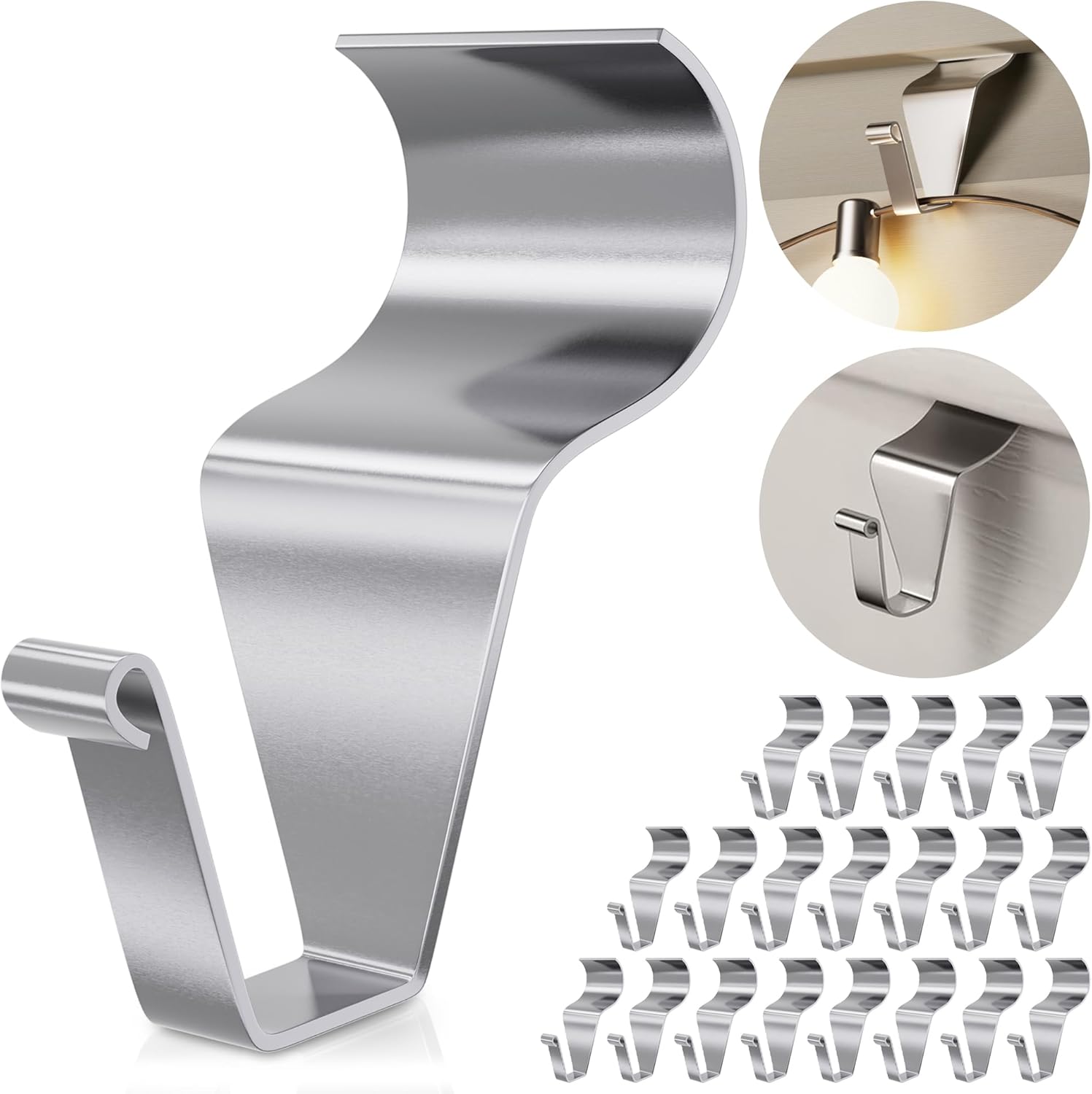 20 Pack Vinyl Siding Hooks, Special No Hole Siding Hanging Hangers, Innovative H...