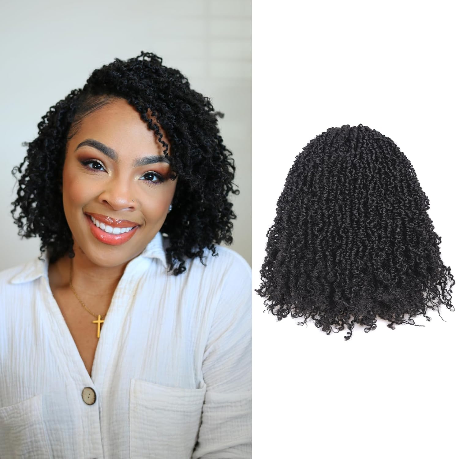 Toyotress Yanky Twist Crochet Hair, Special Hair Style With Fluffy Spring Mini T...