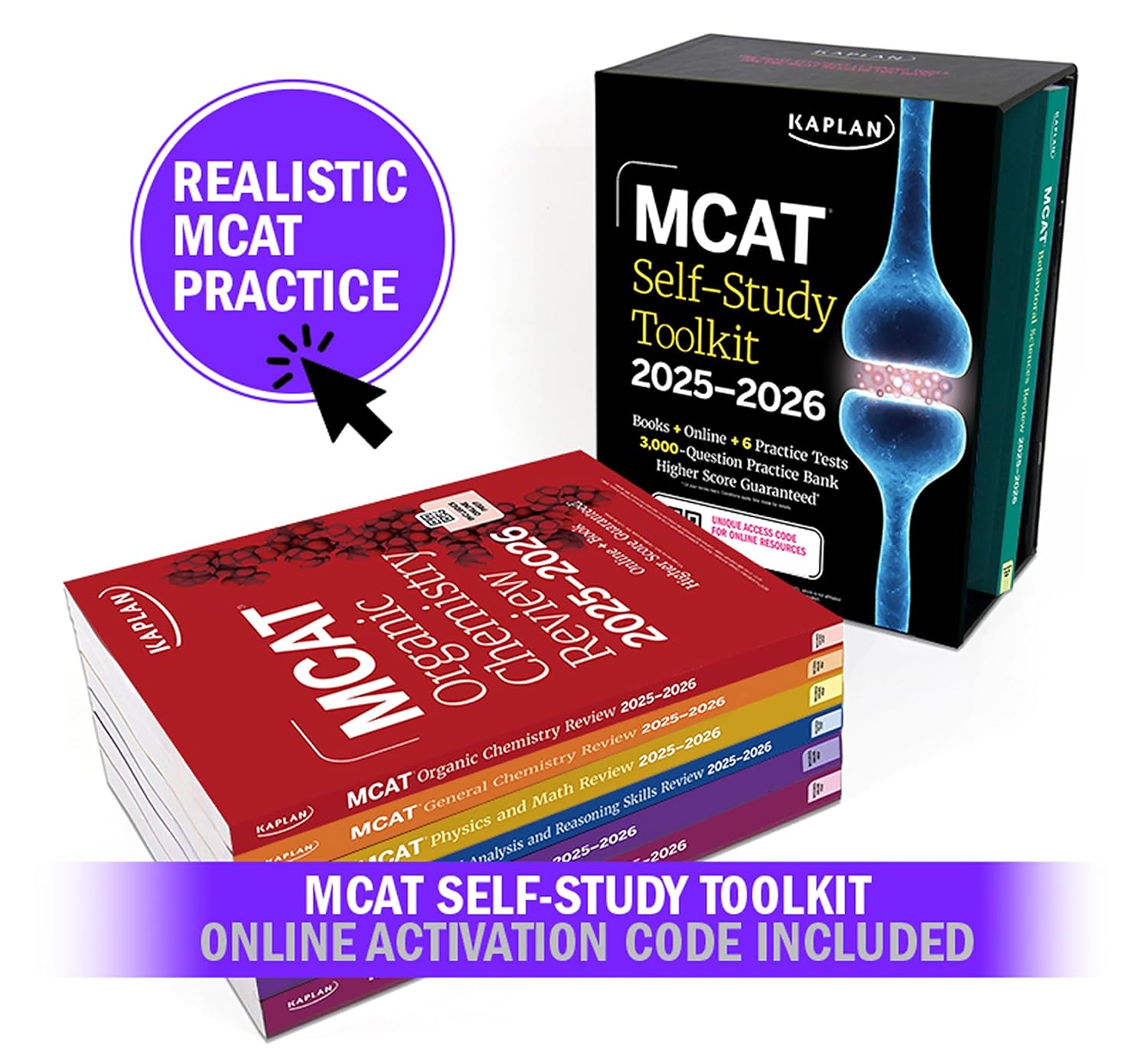 MCAT Self-Study Toolkit 2025-2026: Includes MCAT Complete 7 Book Set, 6 Full Len...