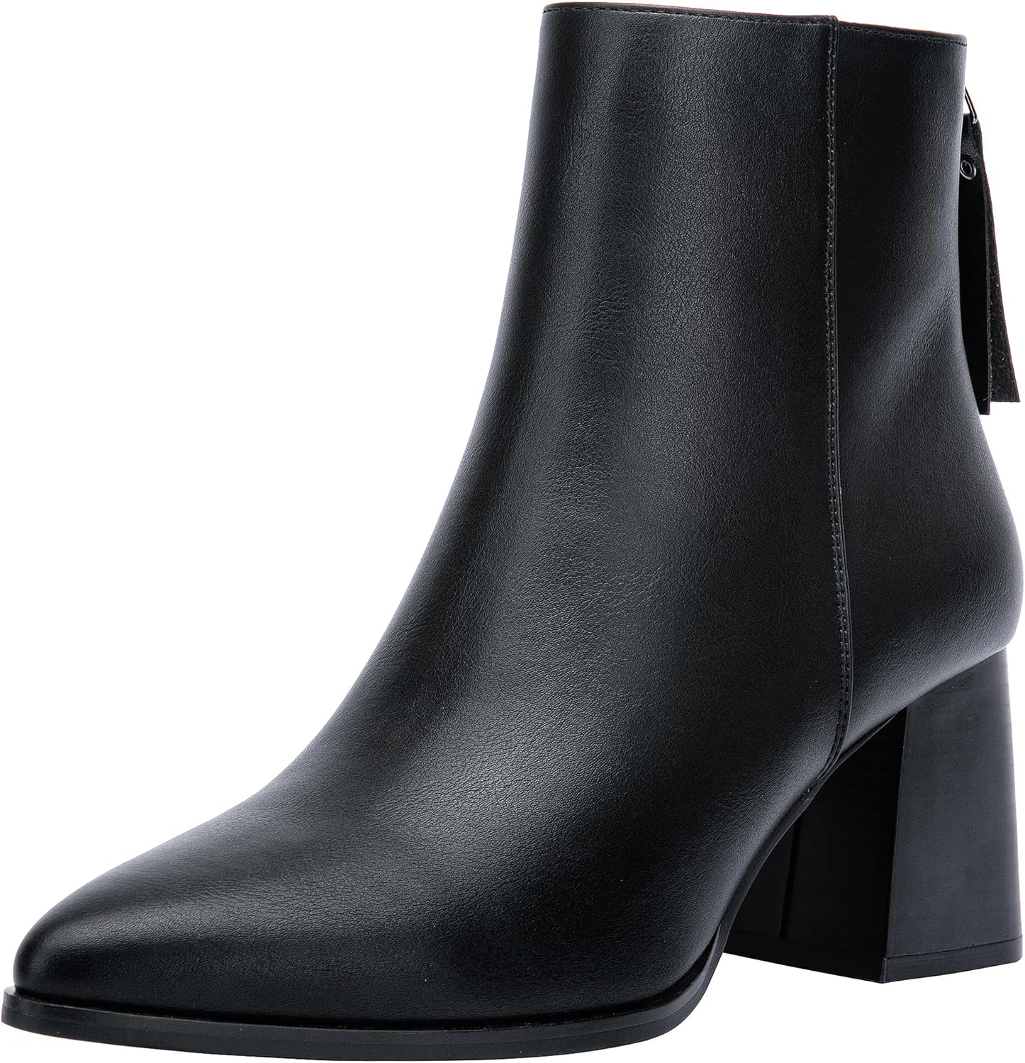 Jeossy Women's 9635 Chunky Heeled Ankle Boots | Pointed Toe Stacked Block Heel B...