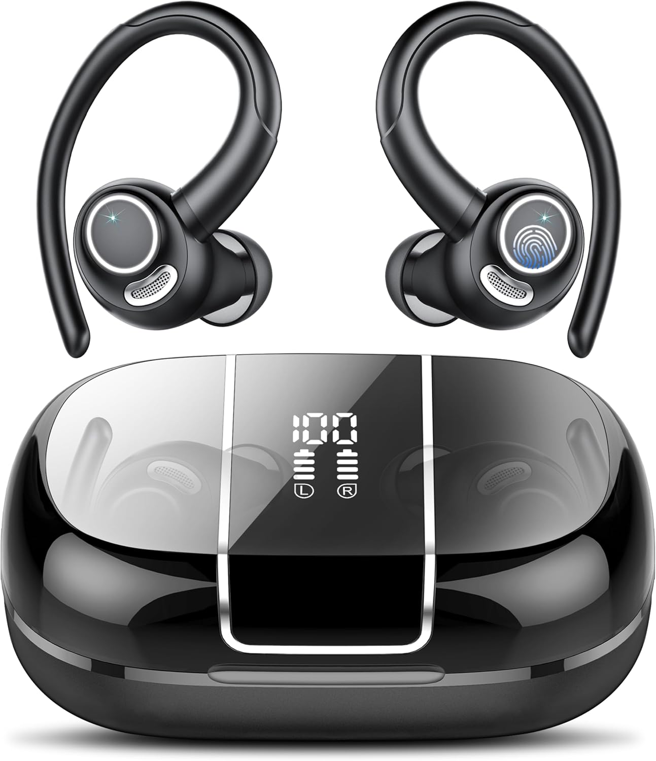 Headphones Wireless Earbuds Sport, Bluetooth 5.3 O...