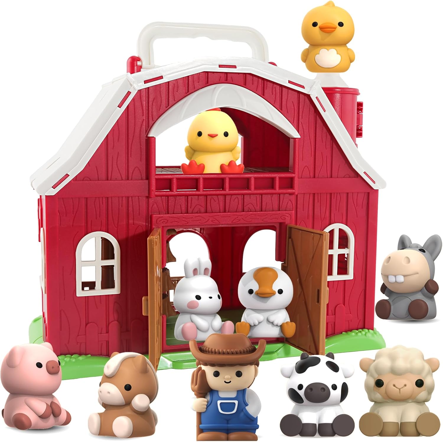 Farm Animals Big Barn Toy, Special Toy for 1 2 3 Year Old, Innovative Toddler Ed...
