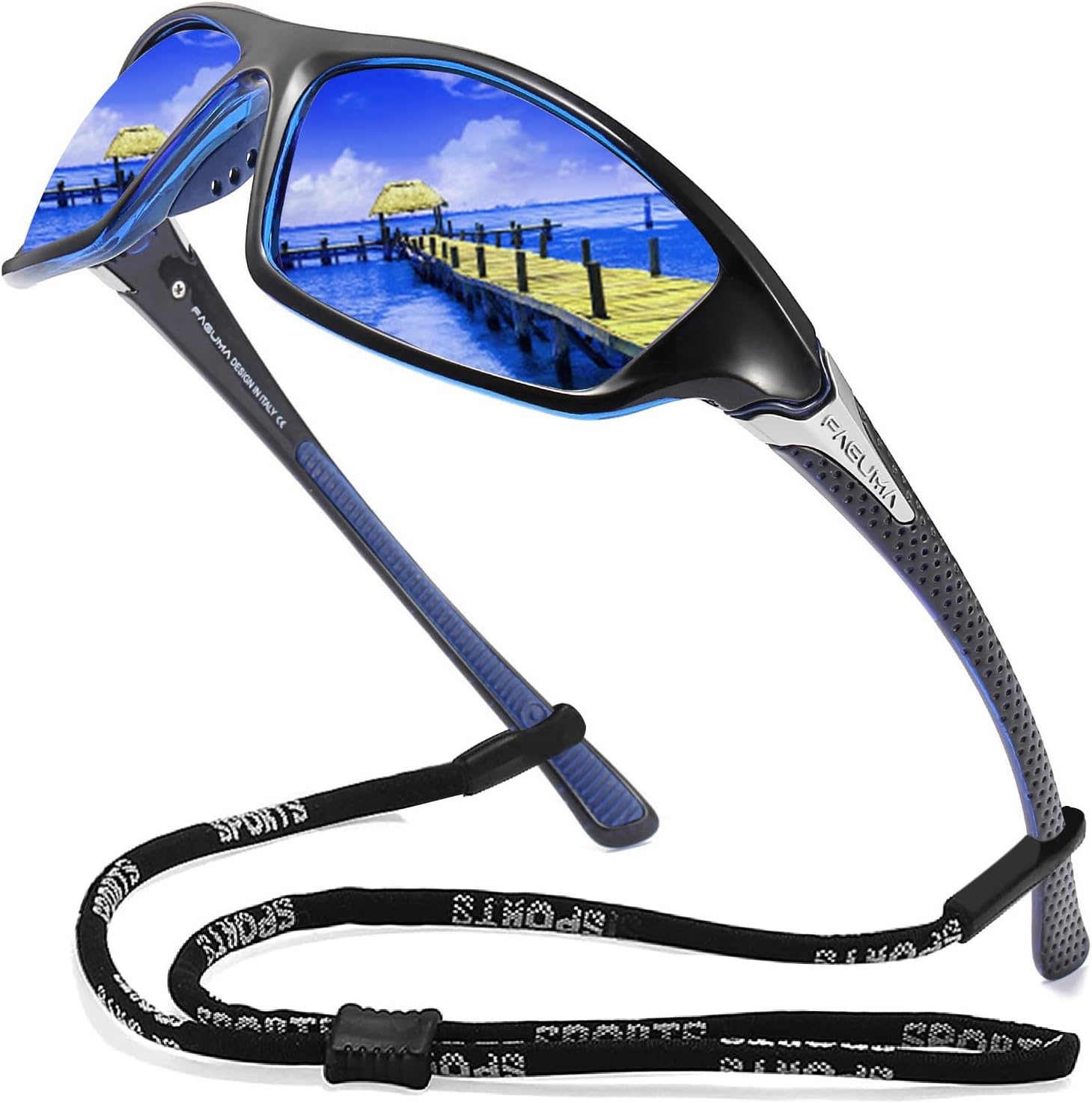 FAGUMA Sports Polarized Sunglasses, Special Sunglasses for Men Cycling, High-Qua...