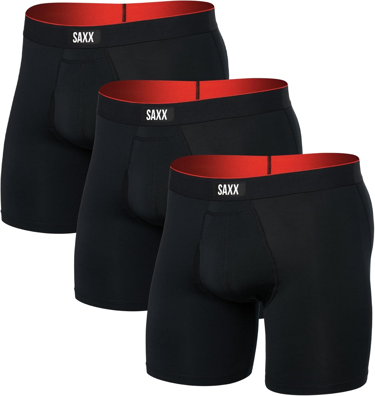 SAXX Underwear Co. - Men's Multi-Sport Mesh Boxer Brief Fly 3Pk With Built-In Po...