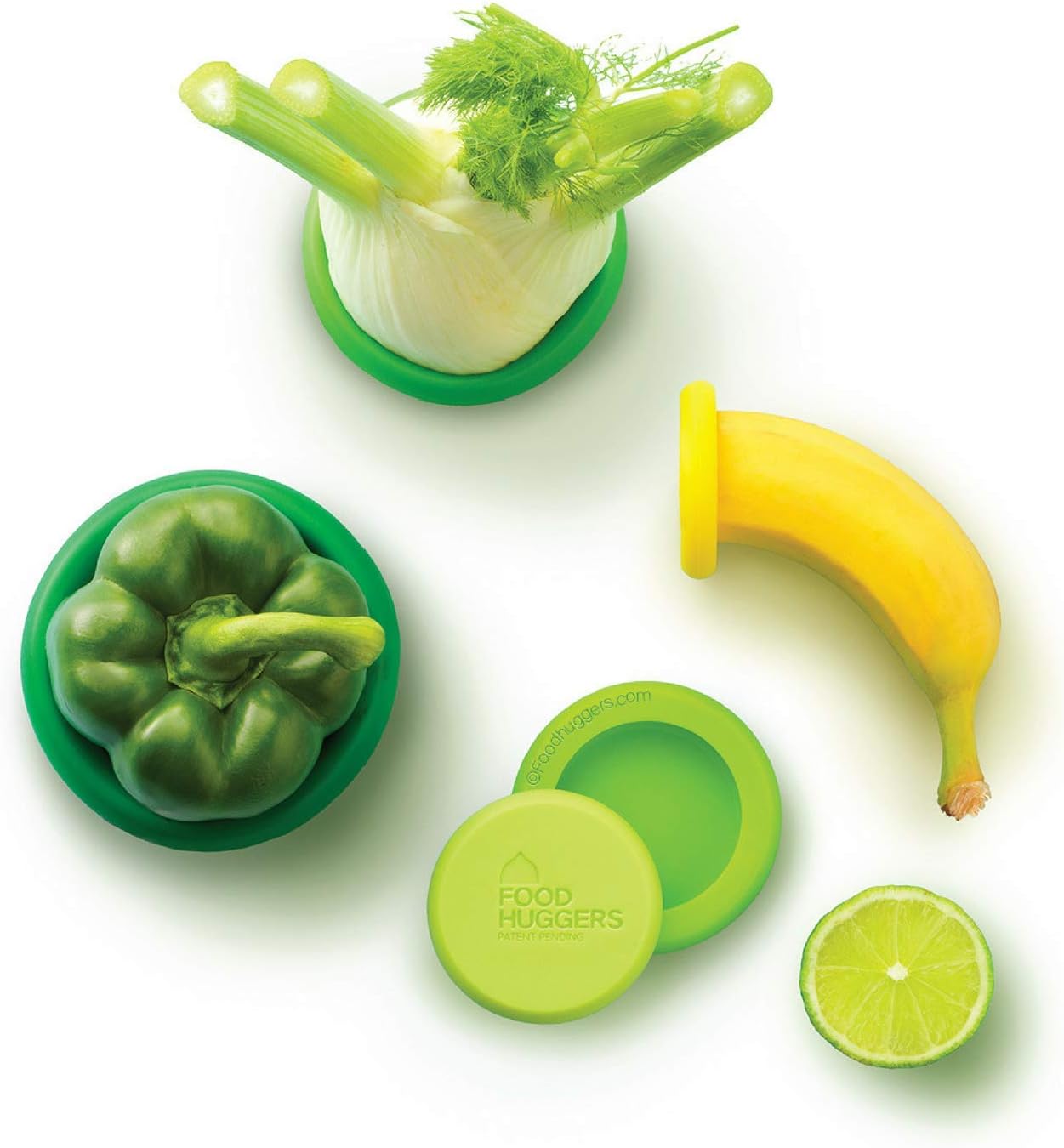 Food Huggers, Special Silicone Food Savers, Innovative Reusable Food Containers,...