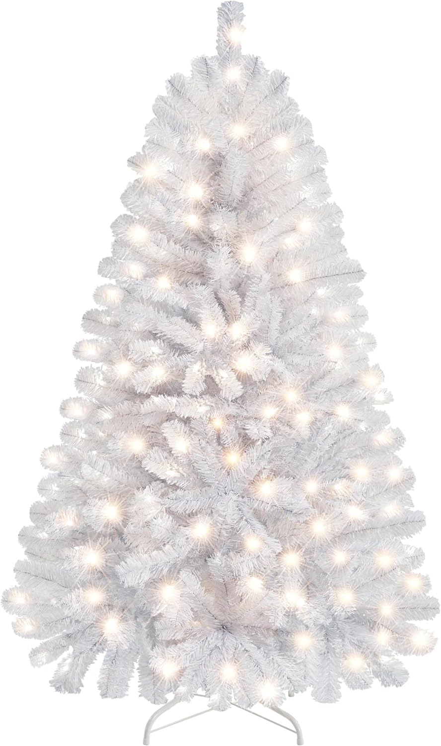 Yaheetech 4.5ft Pre-lit Spruce Artificial Christmas Tree, Special Holiday Xmas T...