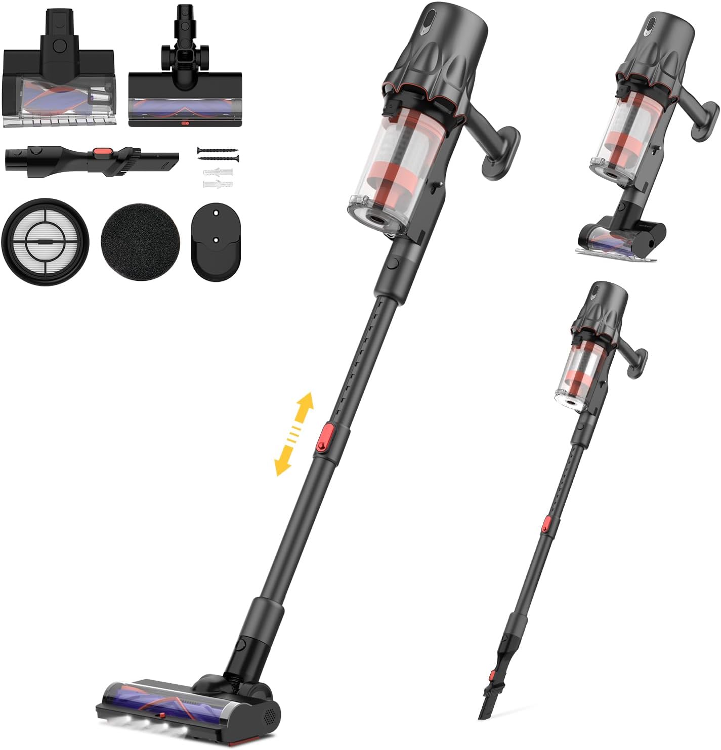 Deerma Cordless Stick Vacuum Cleaner, Special 240W Vacuum Cleaner, Innovative An...