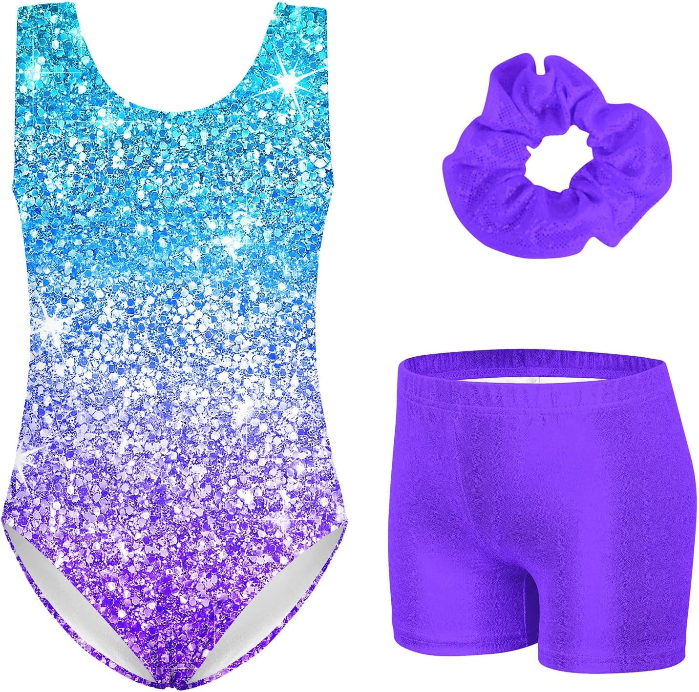 TUONROAD Gymnastics Leotards for Girls Sparkly Ballet Dance Unitards Biketards T...