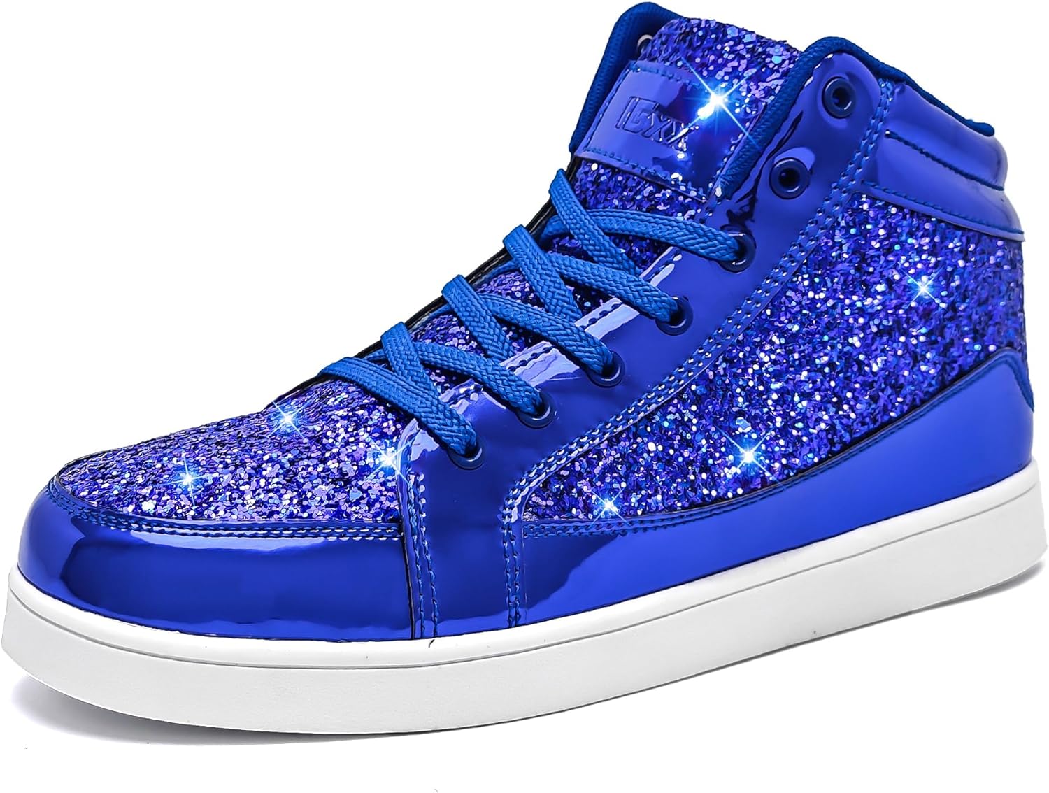 IGxx Glitter Shoes, Fashionable High Top Casual Shoes for Men, Special Sequin Sp...