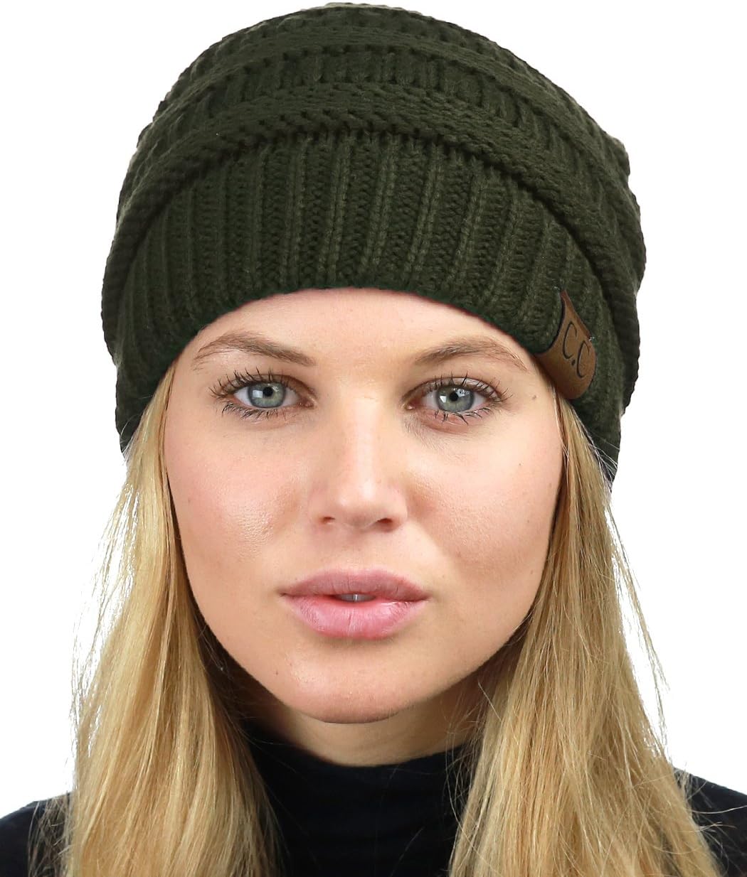 C.C Chunky Knit Beanie, Special Soft Stretch Skully Beanie, Innovative Warm Fuzz...