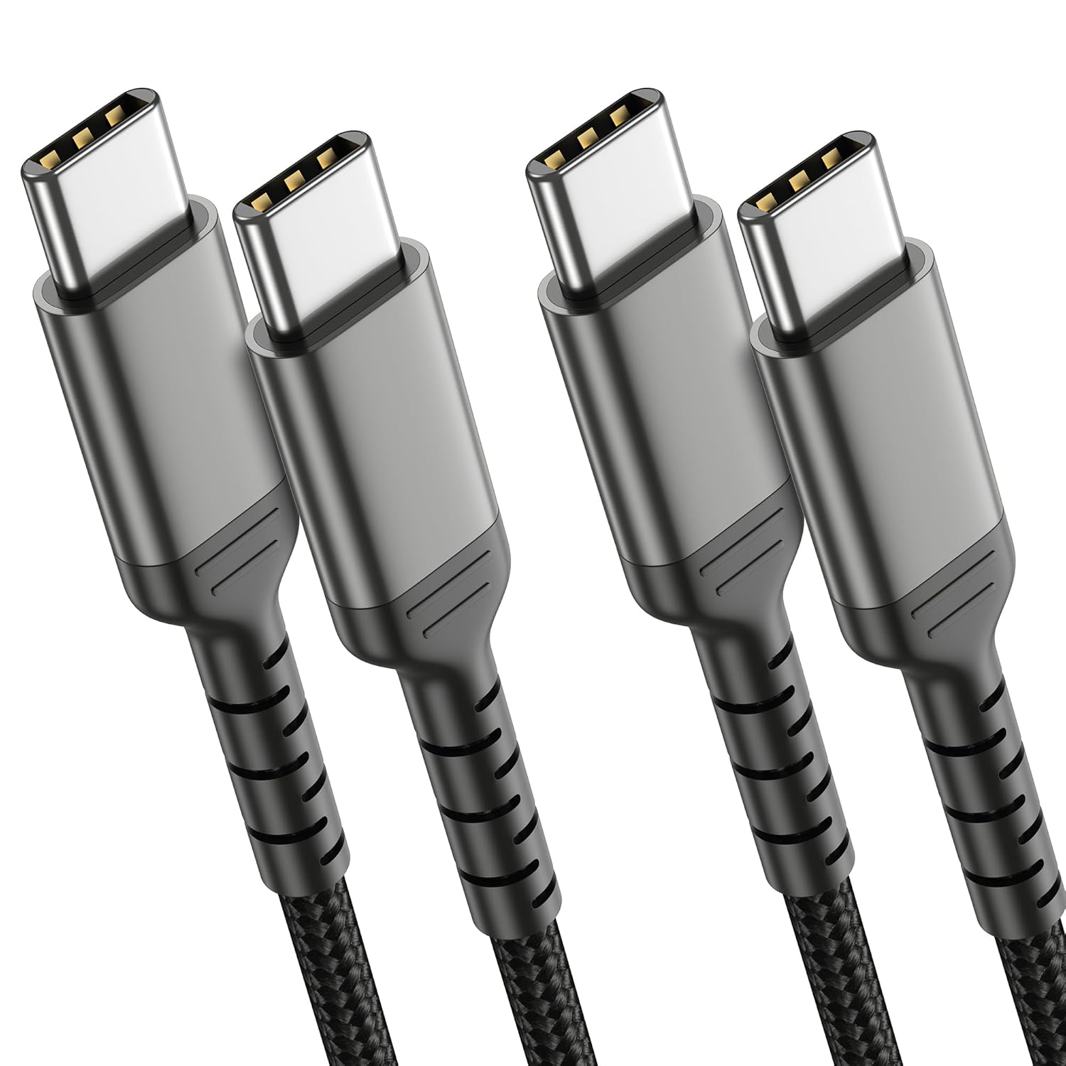 6FT USB-C to USB-C Cable for iPhone 15, 2-Pack USB 2.0 Type C to Type C Cable Fa...