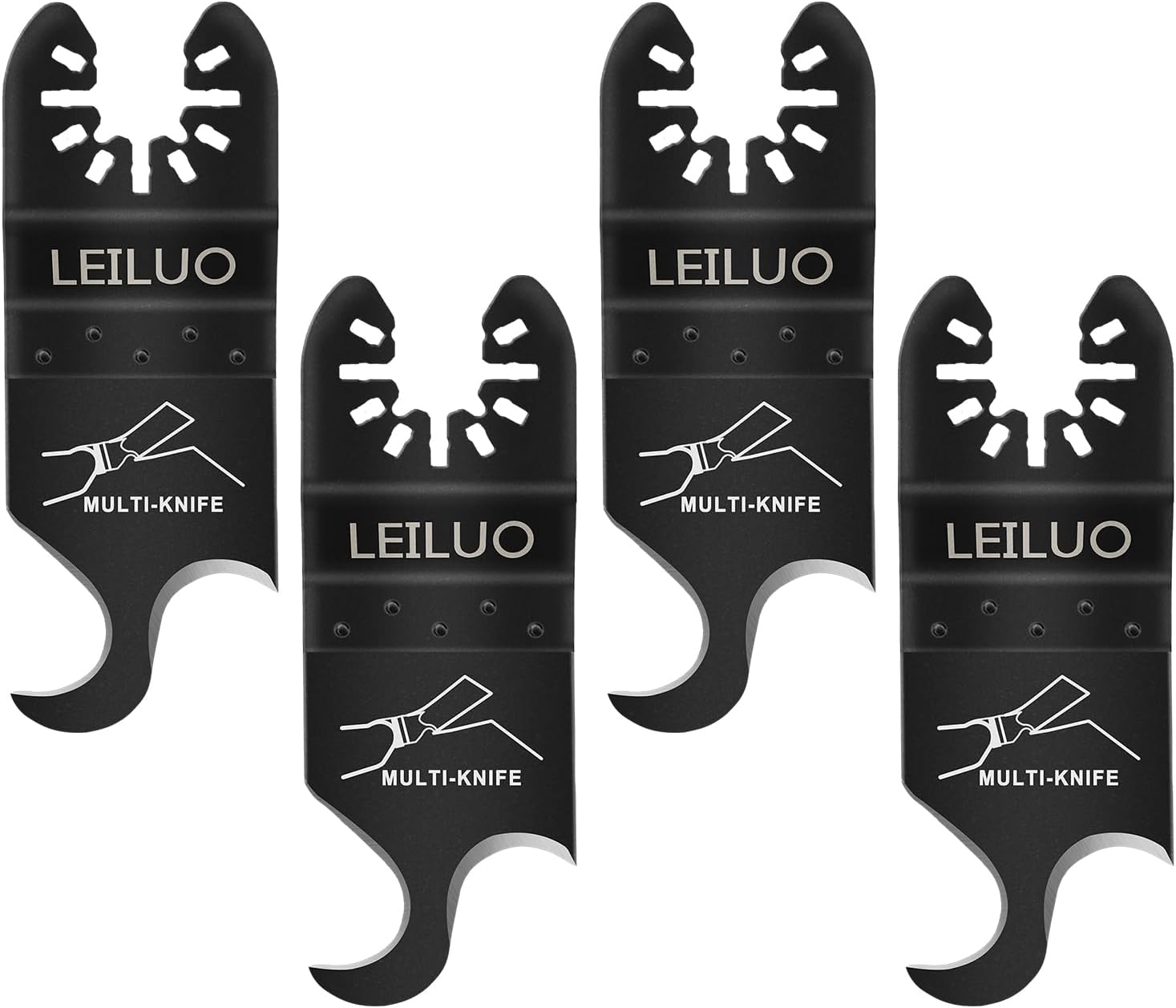 LEILUO 4 Pcs Multi Tool Hook Blade for Carpet Roof Shingles Soft Materials Unive...