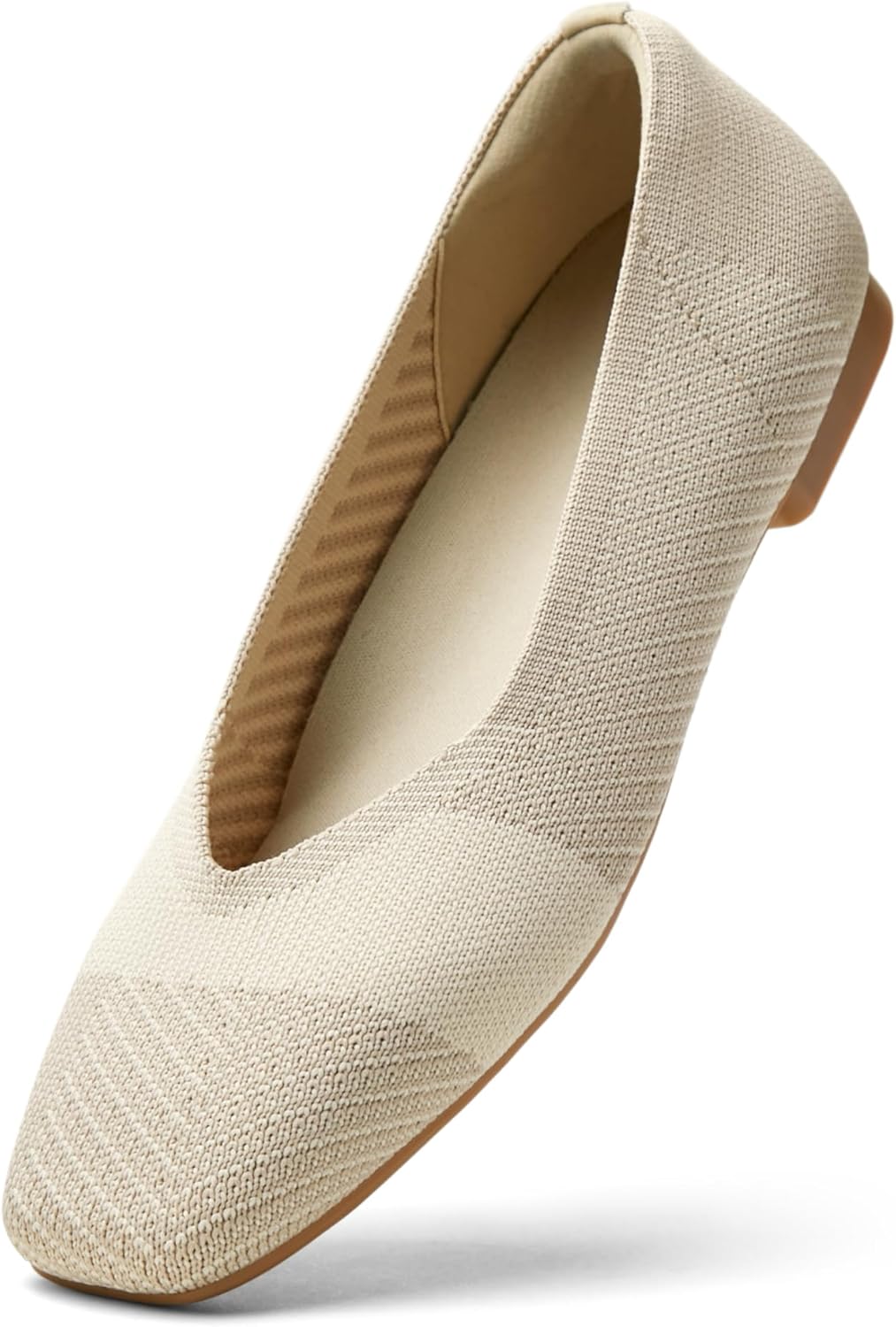 Arromic Black Flats Shoes, Special Flats Shoes for Women With Square Toe Design,...