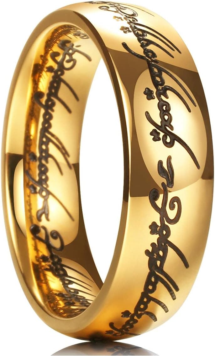 King Will 8mm Men Wedding Rings, Special Wedding Band for Men Women, Unique Comf...