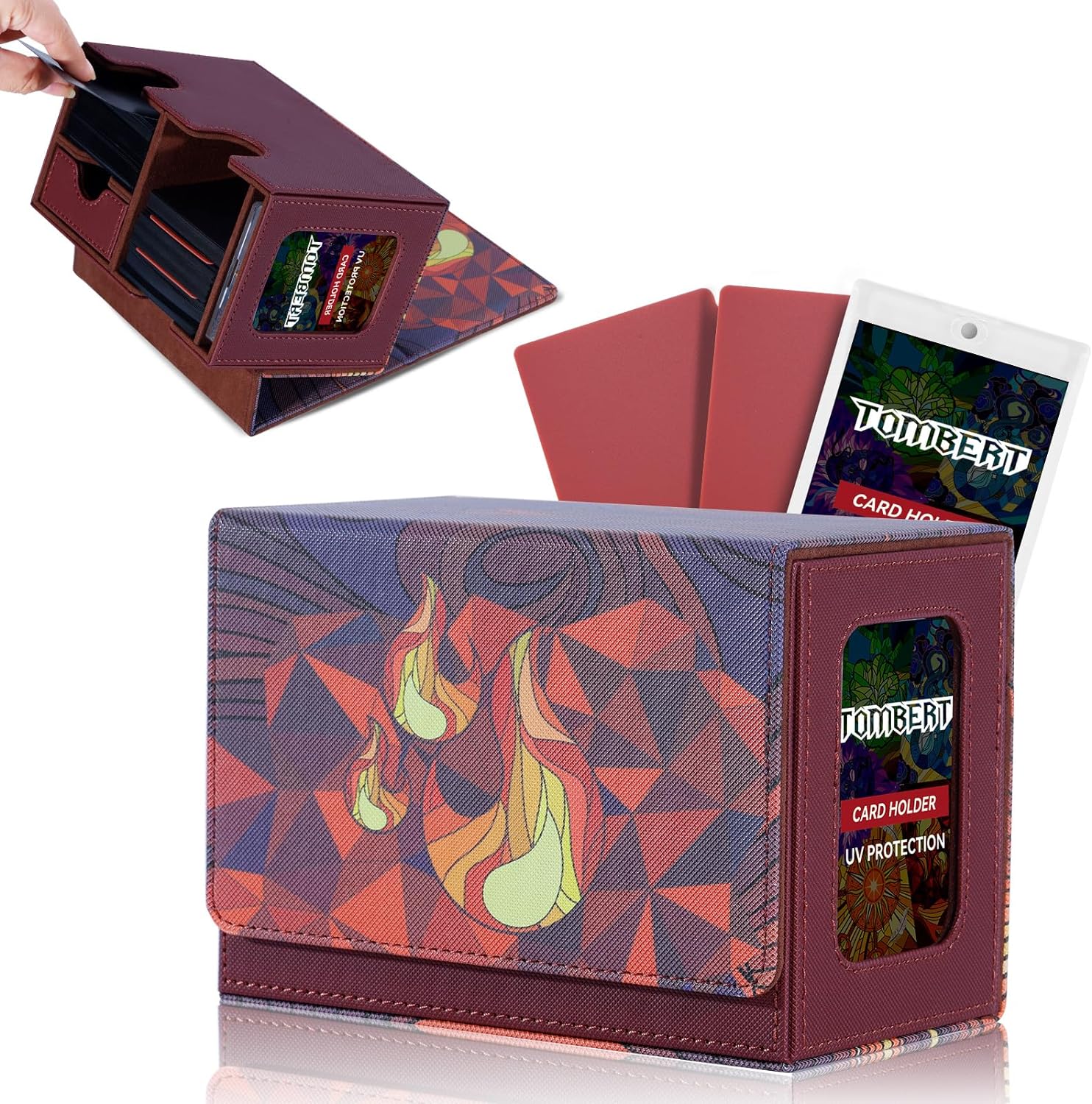 tombert MTG Card Deck Box for Commander, Commander Display with Dice Tray, Fits...