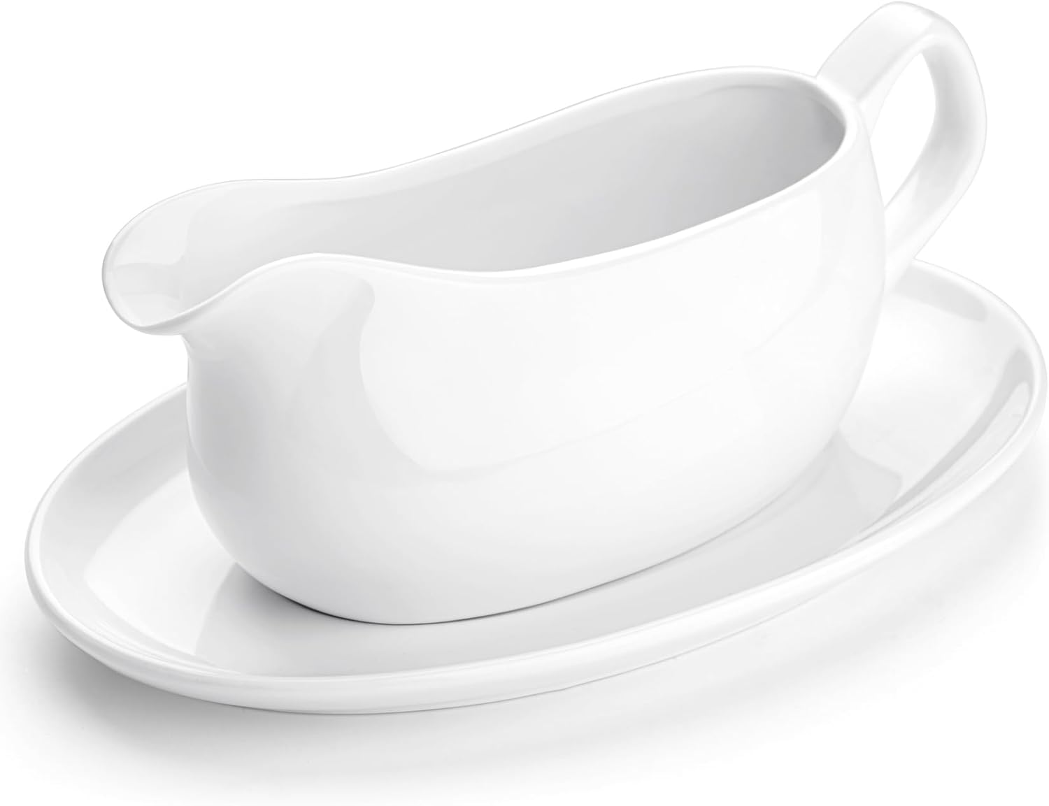 Nucookery Gravy Boat, Special 17 Oz Saucier With Big Dripless Lip Spout, Premium...