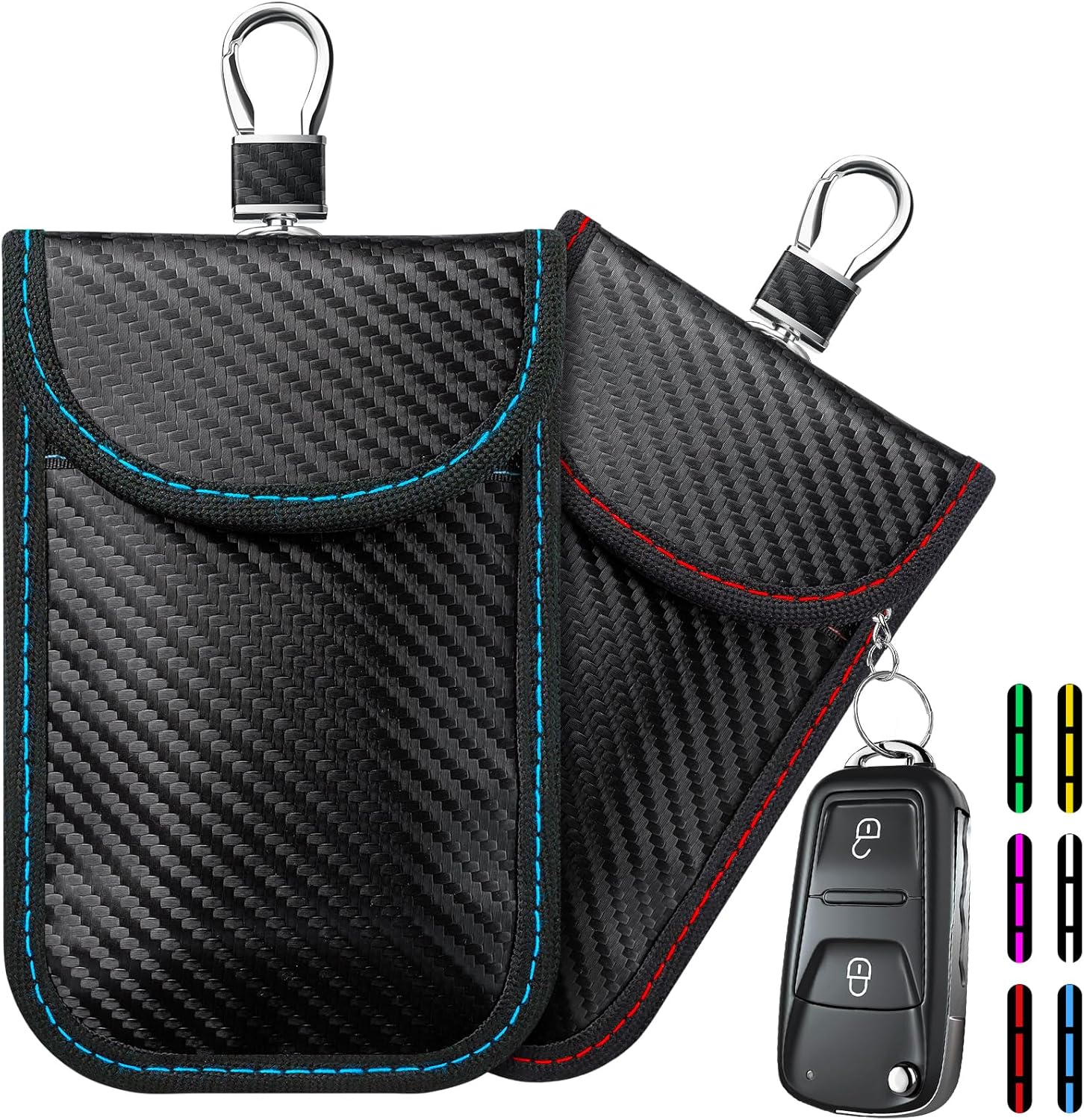 2024 Faraday Pouch for Car keys, Car Key Signal blocking Case, RFID Key Pouch Ke...