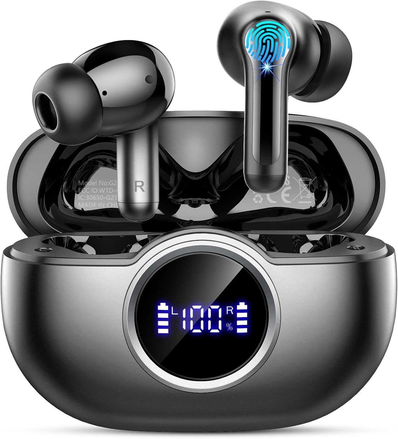 Wireless Earbuds, Bluetooth 5.4 Headphones in Ear New Wireless Headphones with 4...