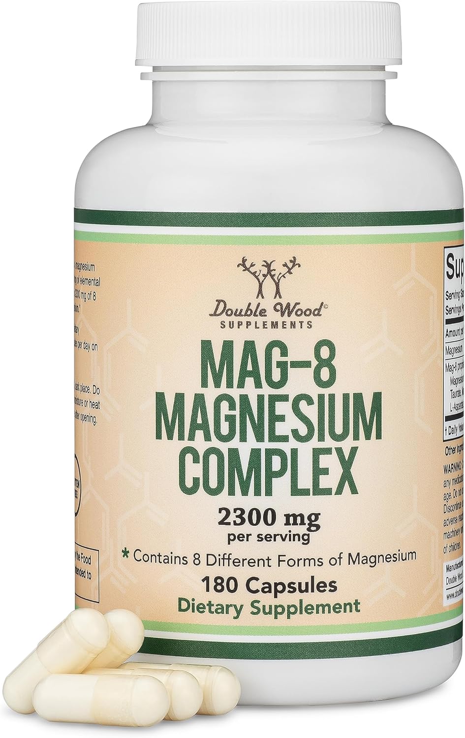 Magnesium Complex Supplement, High-Quality Supplement with 436mg Elemental Magne...