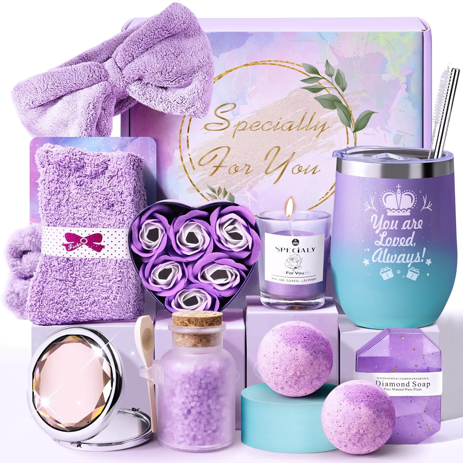 Birthday Gifts for Women Best Friend, Lavender Spa Set Gifts for Her, Friendship...