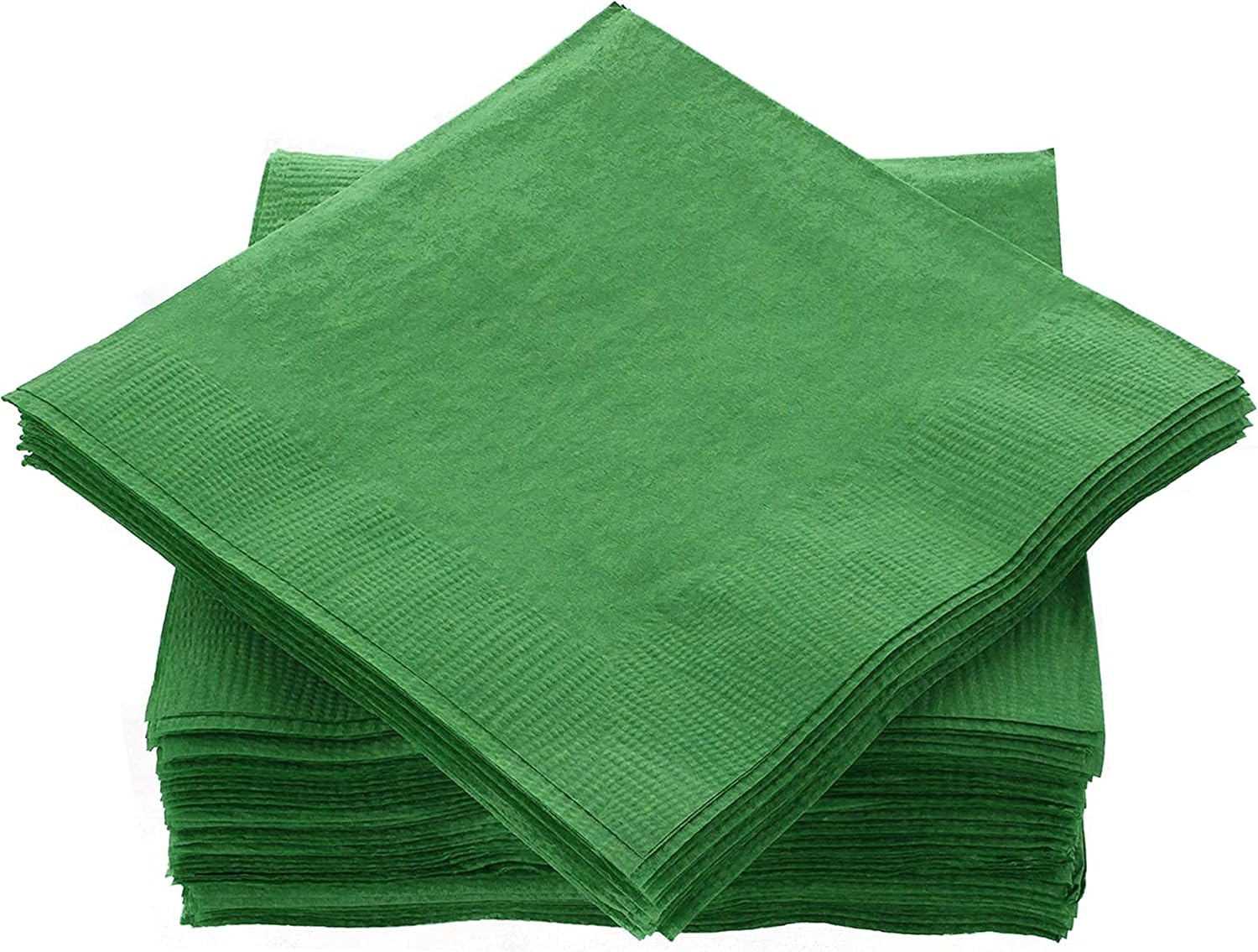 Big Party Pack, High-Quality Green Beverage Napkins, Special Napkins for 100 Cou...