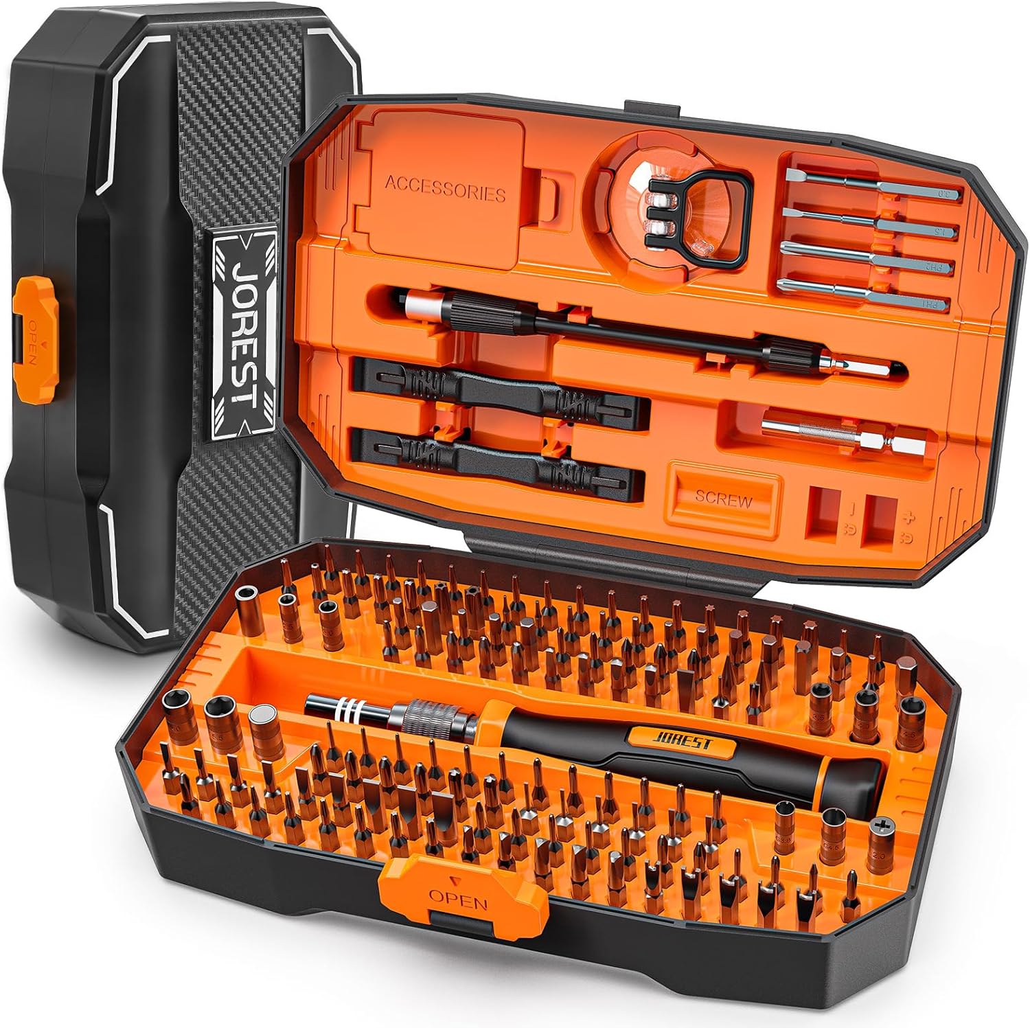 JOREST 152 in 1 Precision Screwdriver Set, Magnetic Tool Kit with Torx Star Phil...