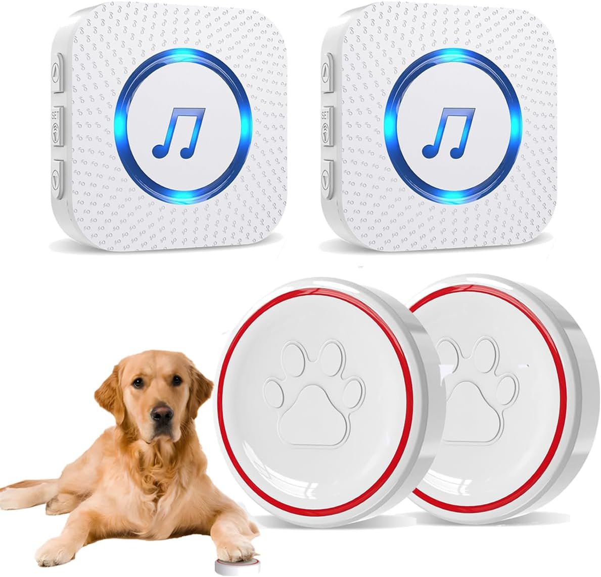 ChunHee Smart Dog Door Bell, Special Wireless Puppy DoorBell for Potty Training,...