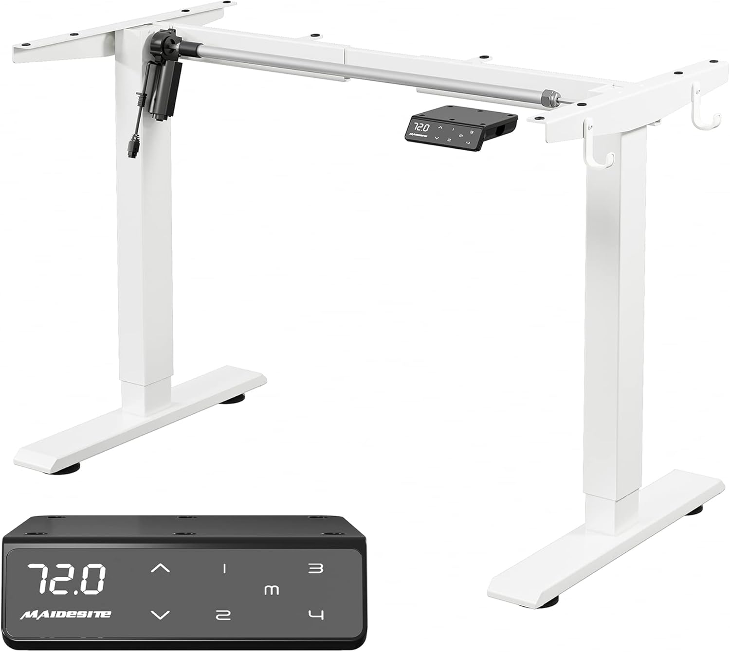MAIDeSITe Height Adjustable Electric Standing Desk Frame, Special Two-Stage Desk...