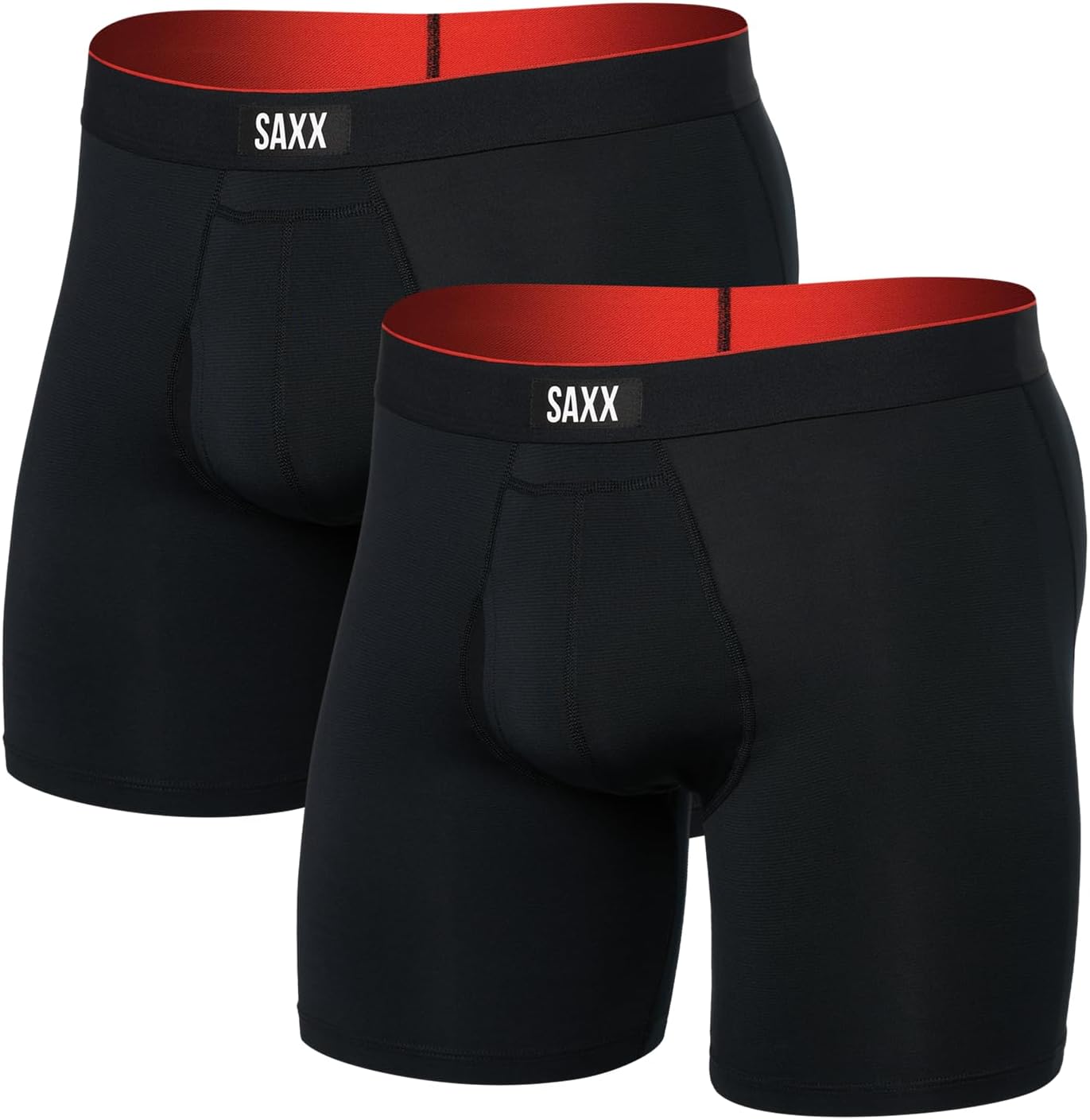 SAXX Underwear Co. - Men's Multi-Sport Mesh Boxer Brief Fly 2Pk With Built-In Po...