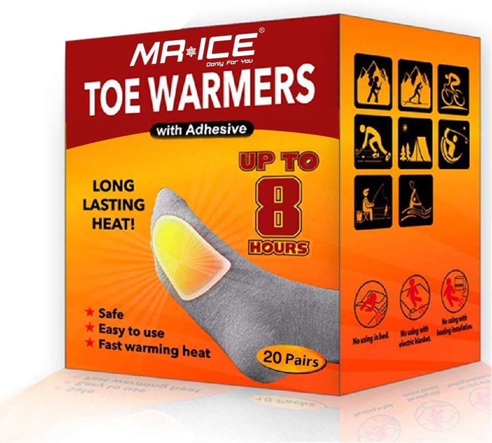 MR.ICE Toe Warmers, Special Insole Feet Warmers and Body Warmers, Innovative Dis...