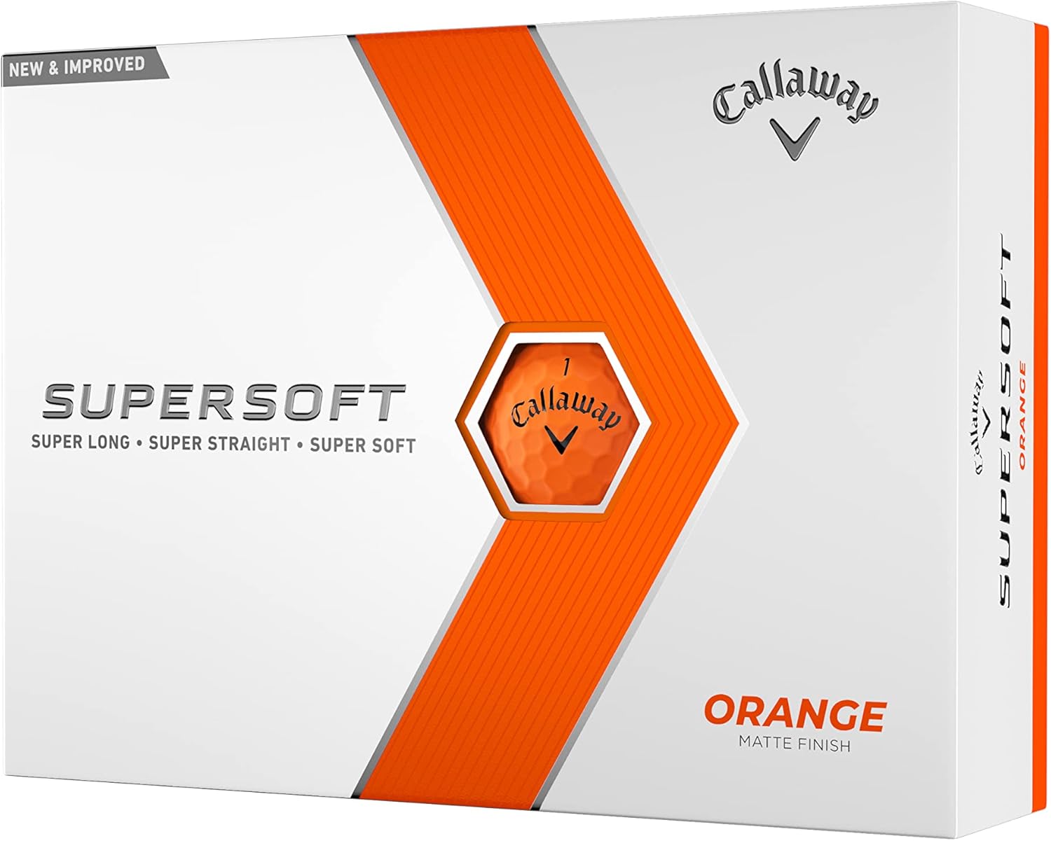 Callaway Golf Supersoft Golf Ball 2023 Orange