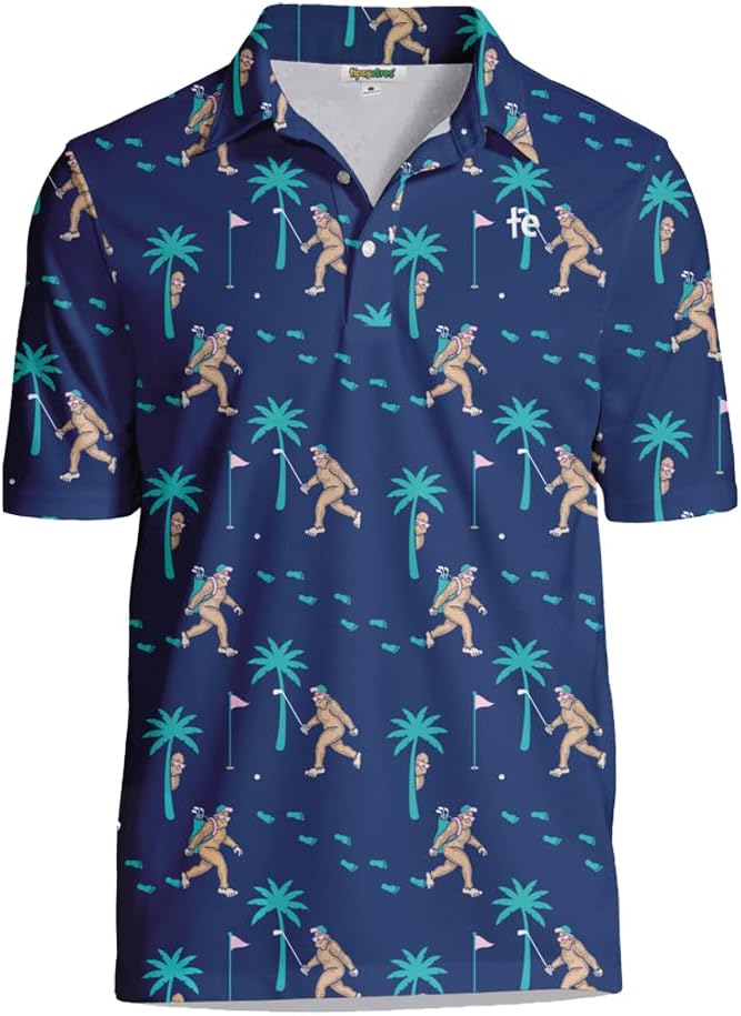 Tipsy Elves Men's Athletic Fit, Special Performance Golf Polo Shirts, Innovative...