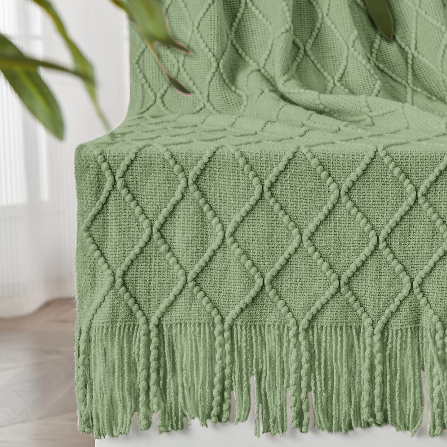 inhand Light Green Christmas Throw Blanket for Couch, Gifts for Women Soft Livin...