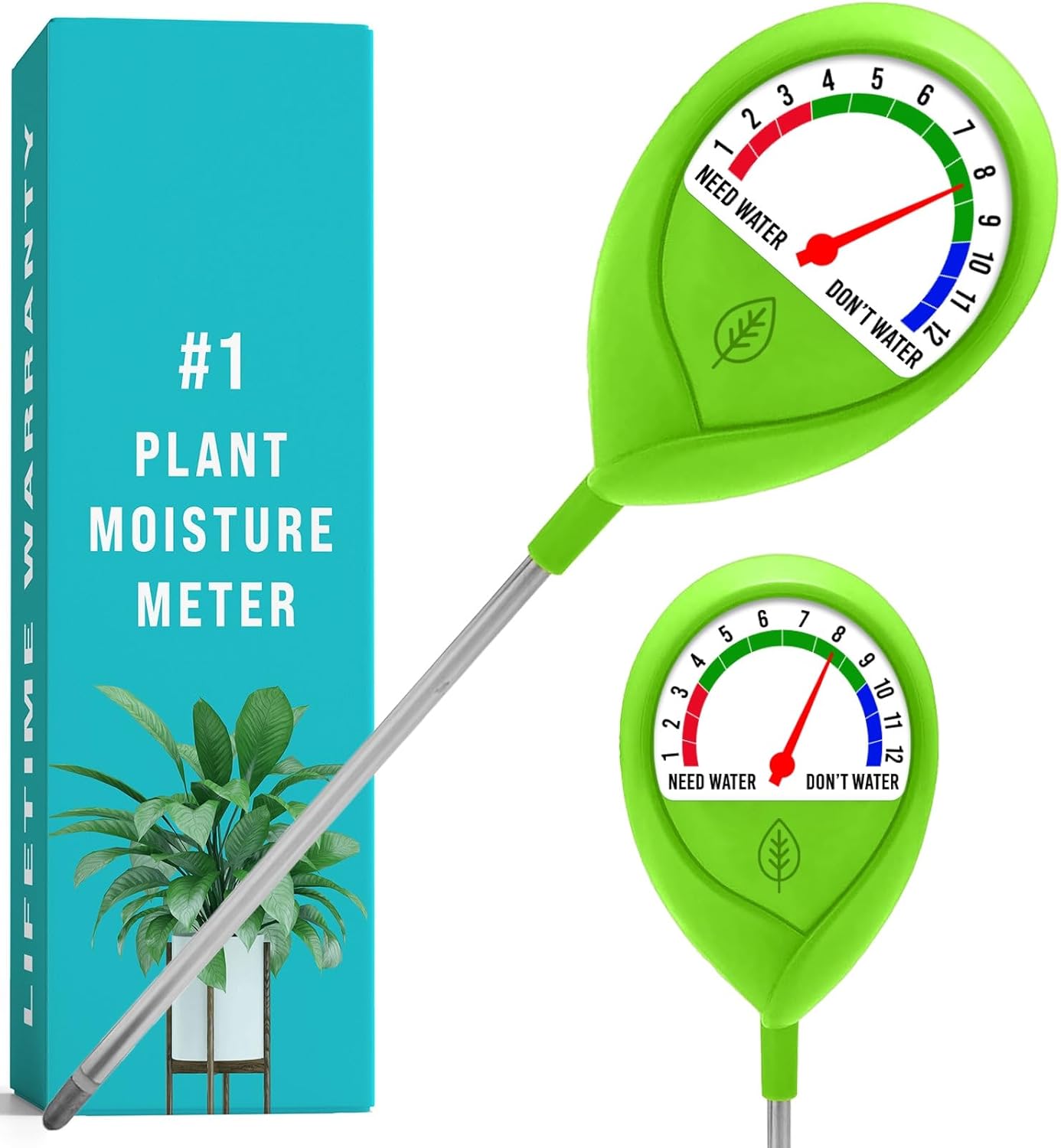GROWIT Soil Moisture Meter for Plants - Plant Moisture Meter for House Plants -...