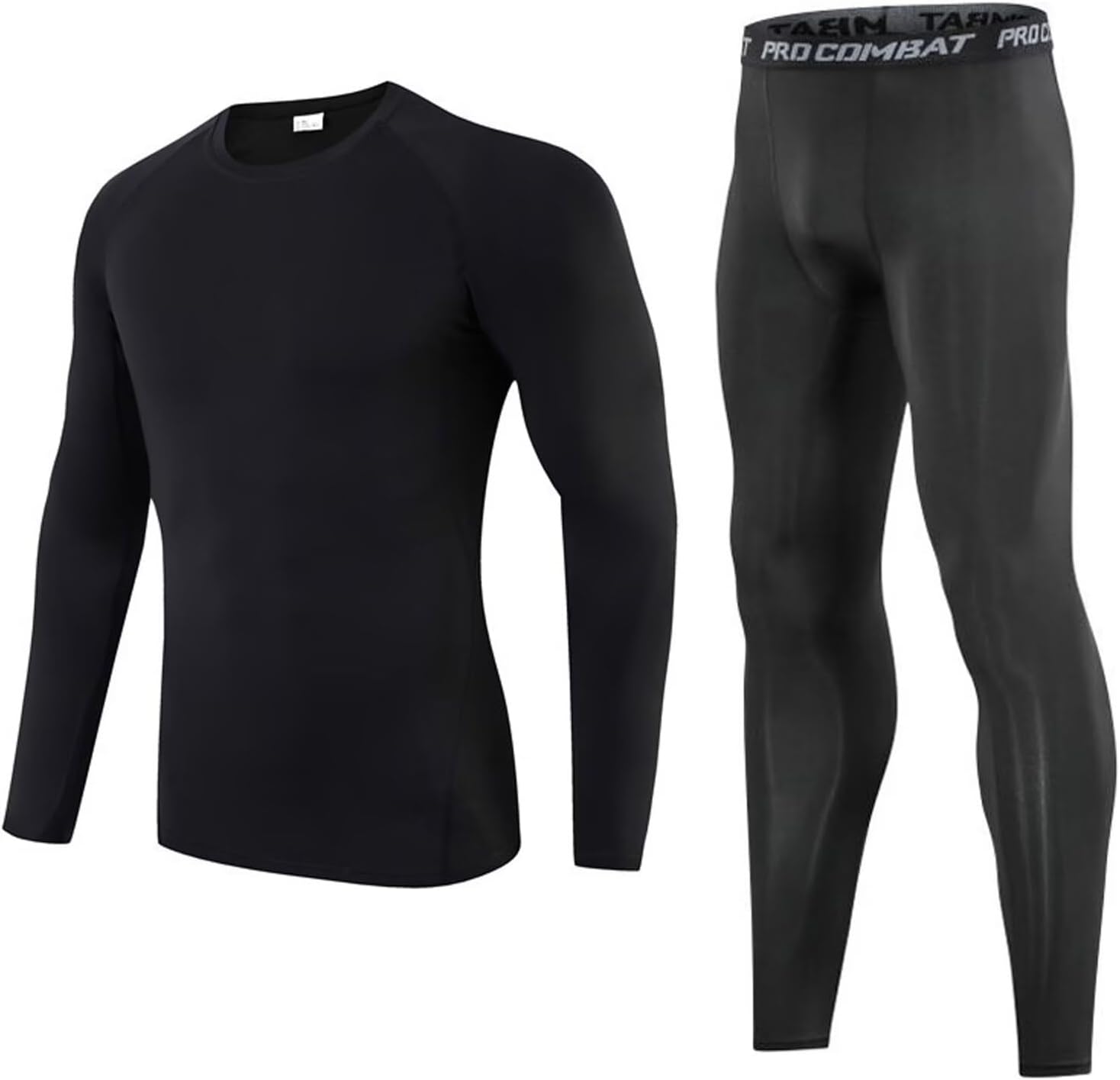 Gavena Kids Thermal Base Layer Sets Boys Football Skins Youths Compression Set W...