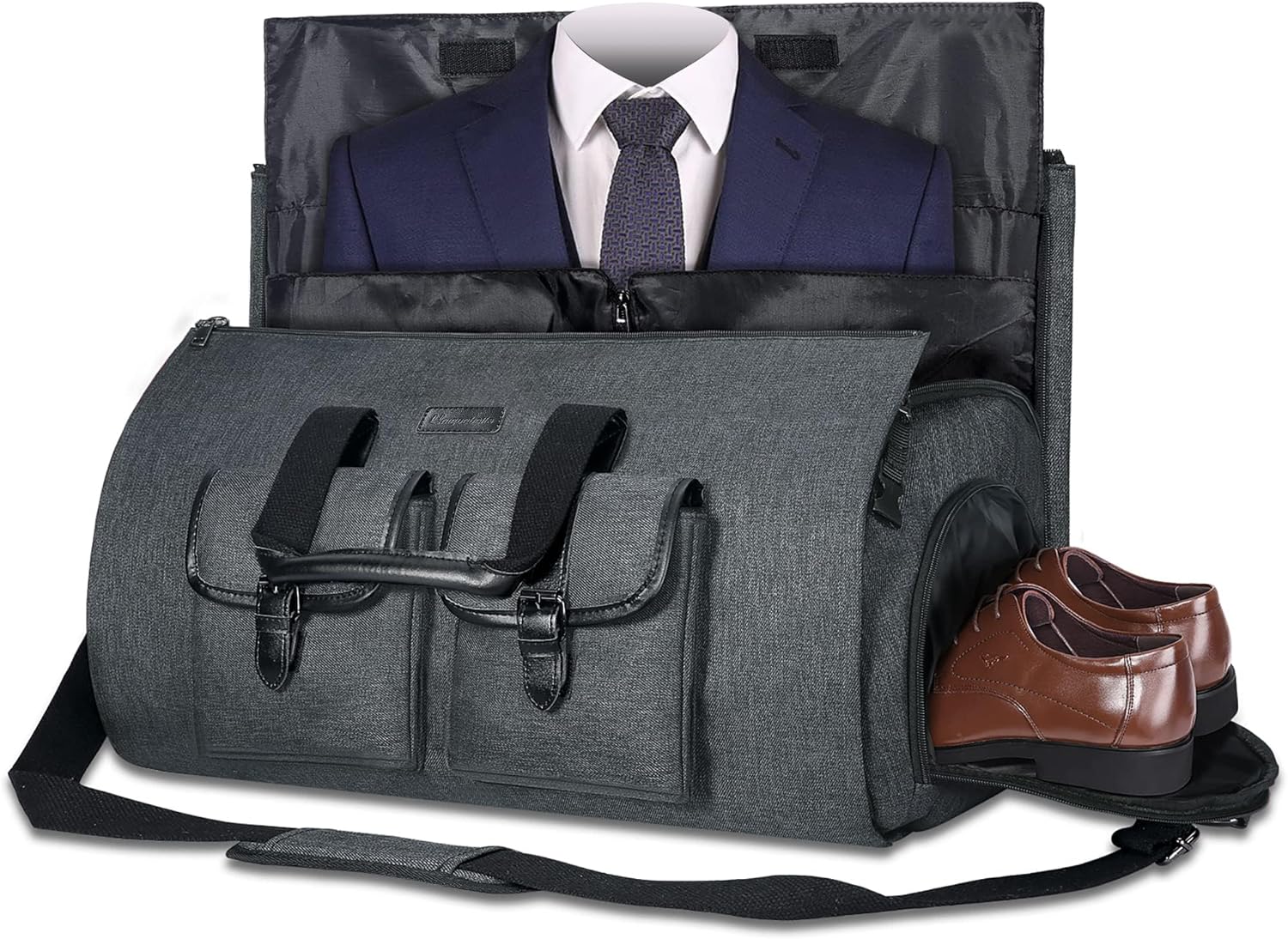 UNIQUEBELLA Carry-on Garment Bag Large Duffel Bag Suit Travel Bag Weekend Bag Fl...