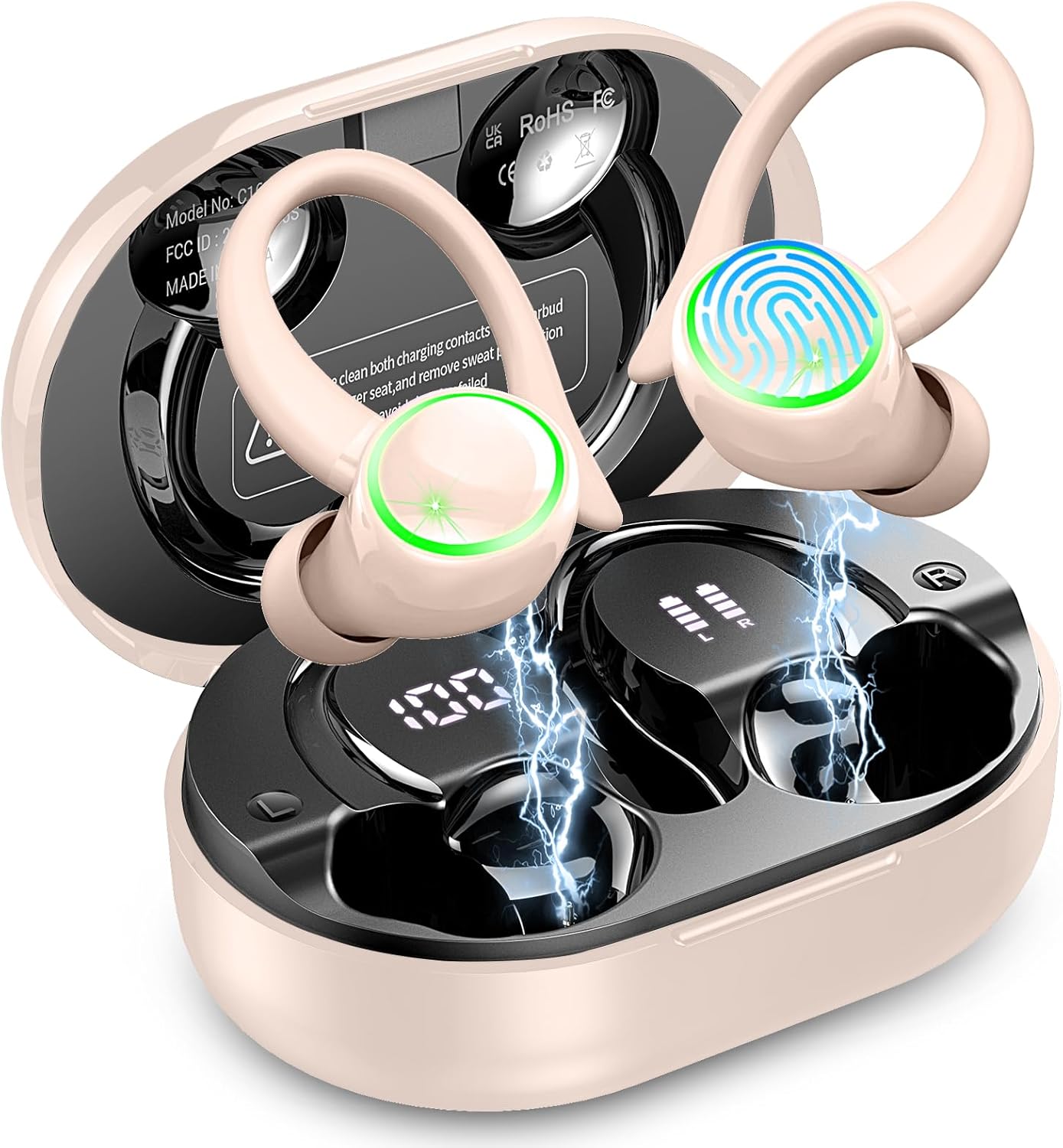 Wireless Earbuds, Special Bluetooth 5.3 Headphones, High-Quality 50H Playtime St...
