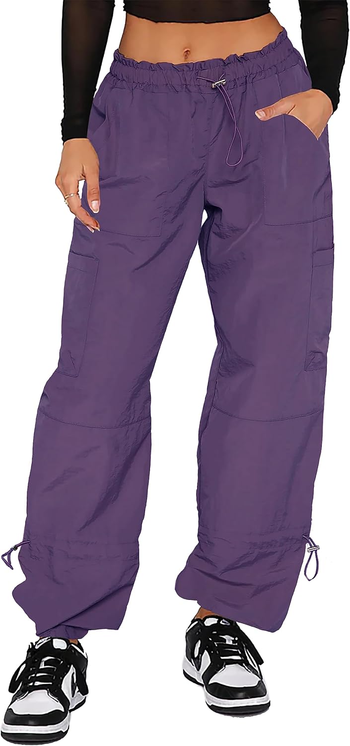 Cargo Pants Women Baggy - Parachute Pants for Women, Rave Pants Y2K Pants, Festi...
