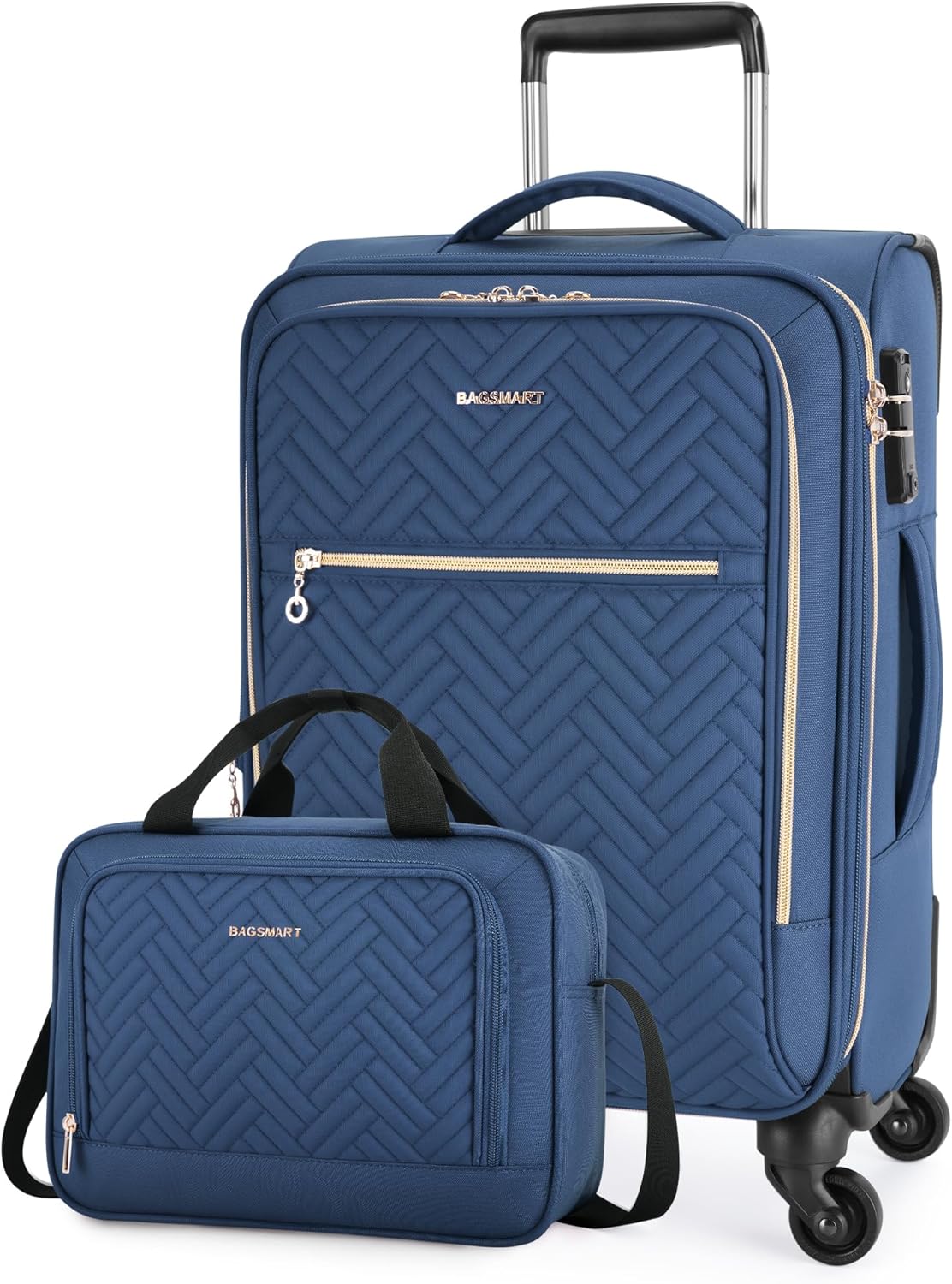 BAGSMART 20 Inch Carry On Suitcase, Special Lightweight Suitcase with Expandable...
