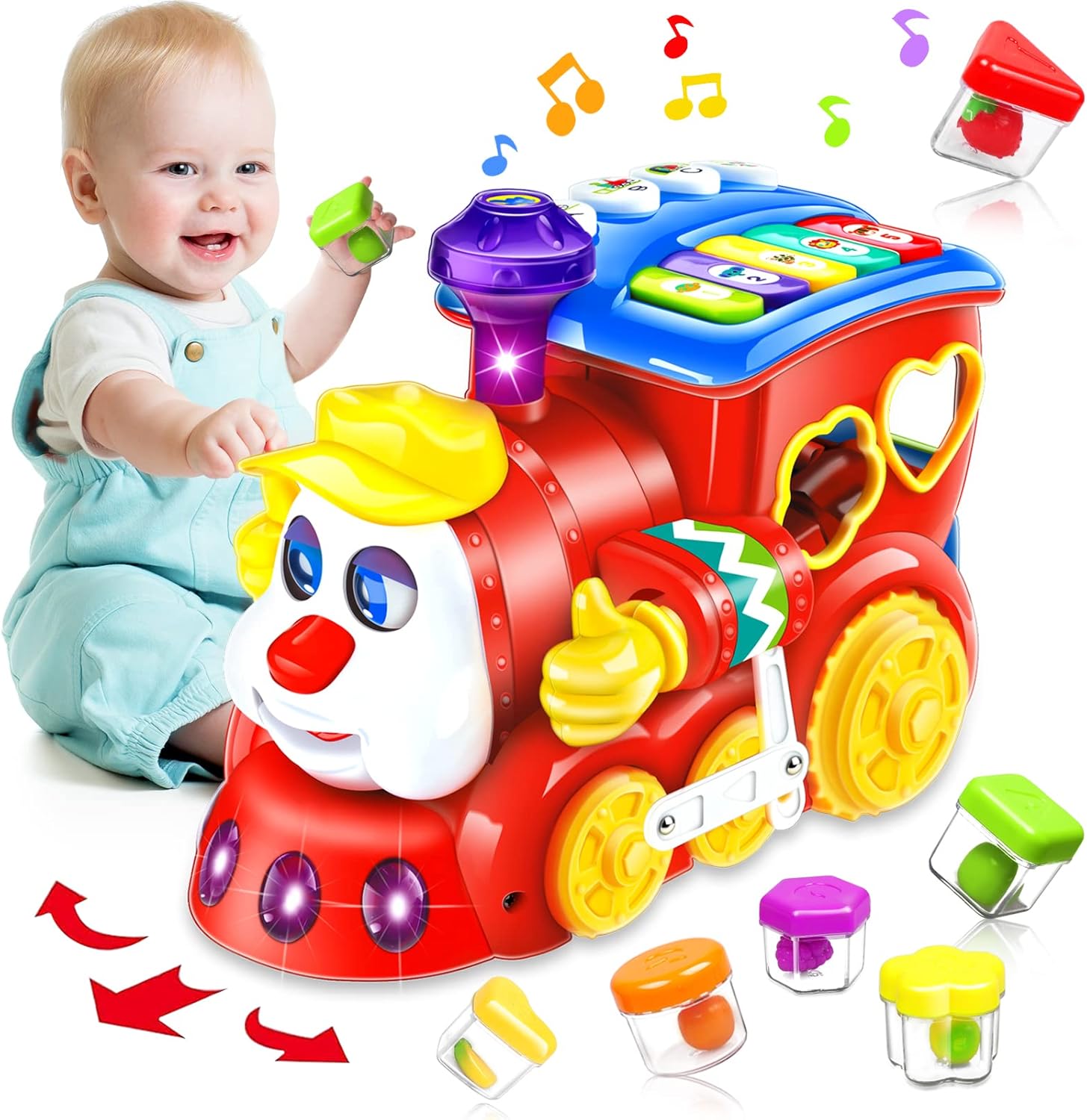 Baby Toys for 1 Year Old Boy Girl Gift Musical Train Baby Toys 6-12 12-18 Months...