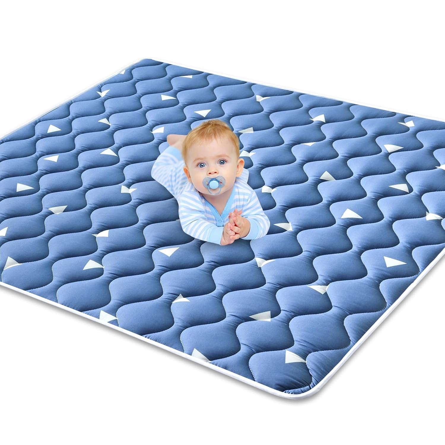 Premium Foam Baby Play Mat 50" X 50", Thicken One-...