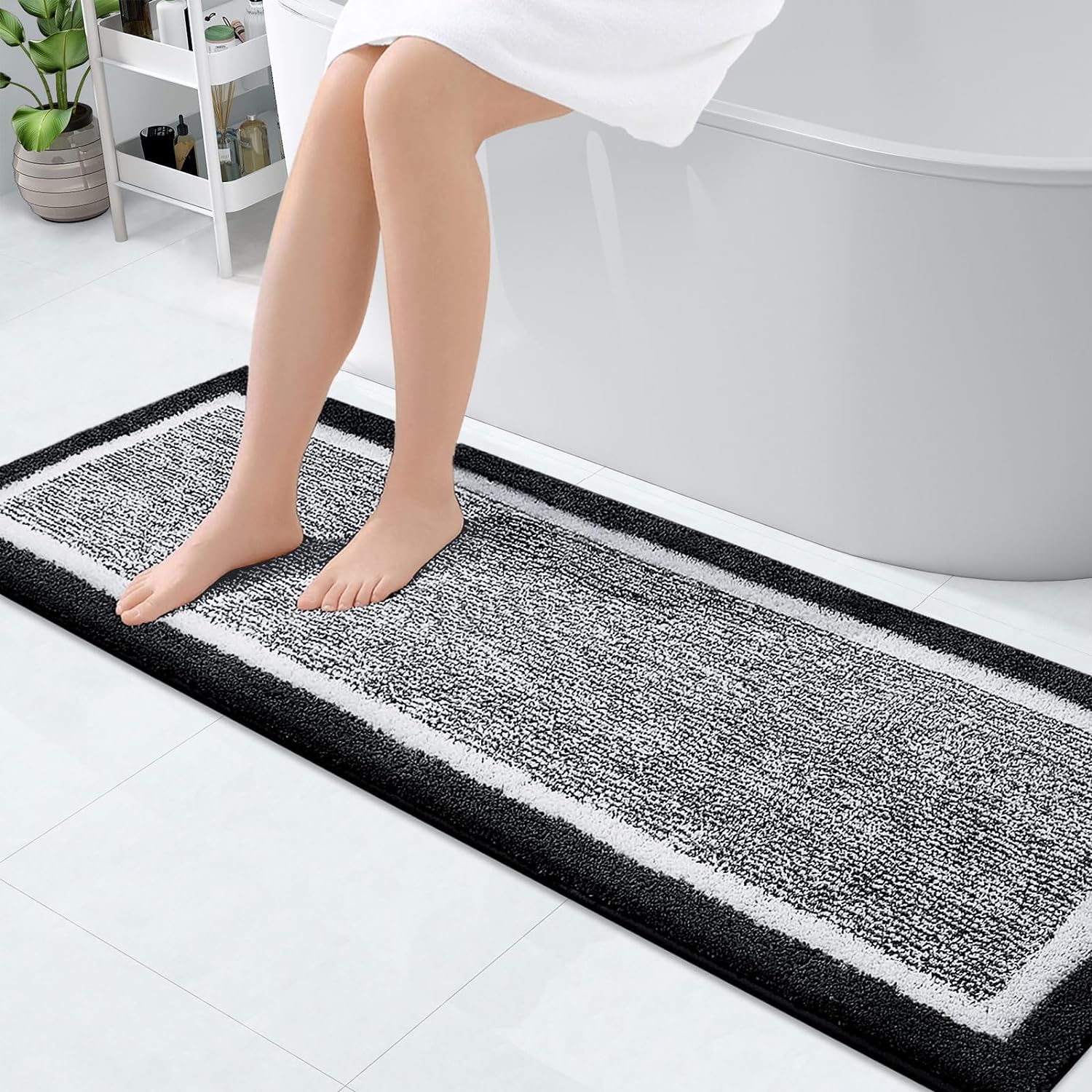 OLANLY Bathroom Rugs, Special Extra Soft and Absorbent Microfiber Bath Mat, Inno...