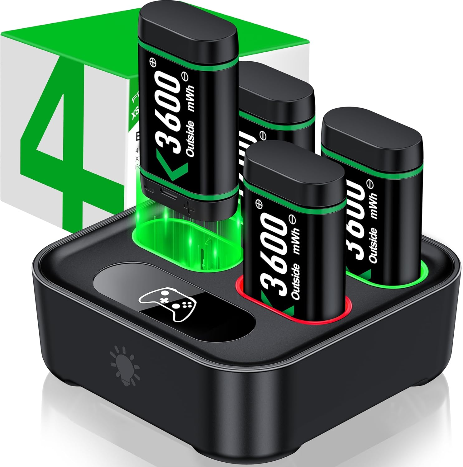 Charger for Xbox One Controller Battery Pack with...